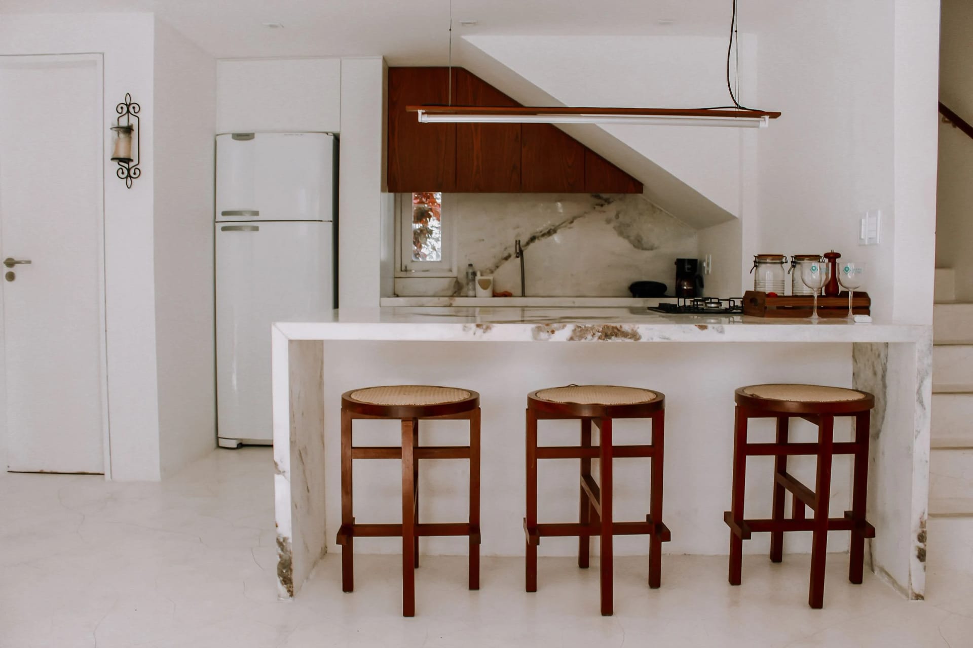Kitchen or kitchenette — Bangalô Pipa do Atlântico