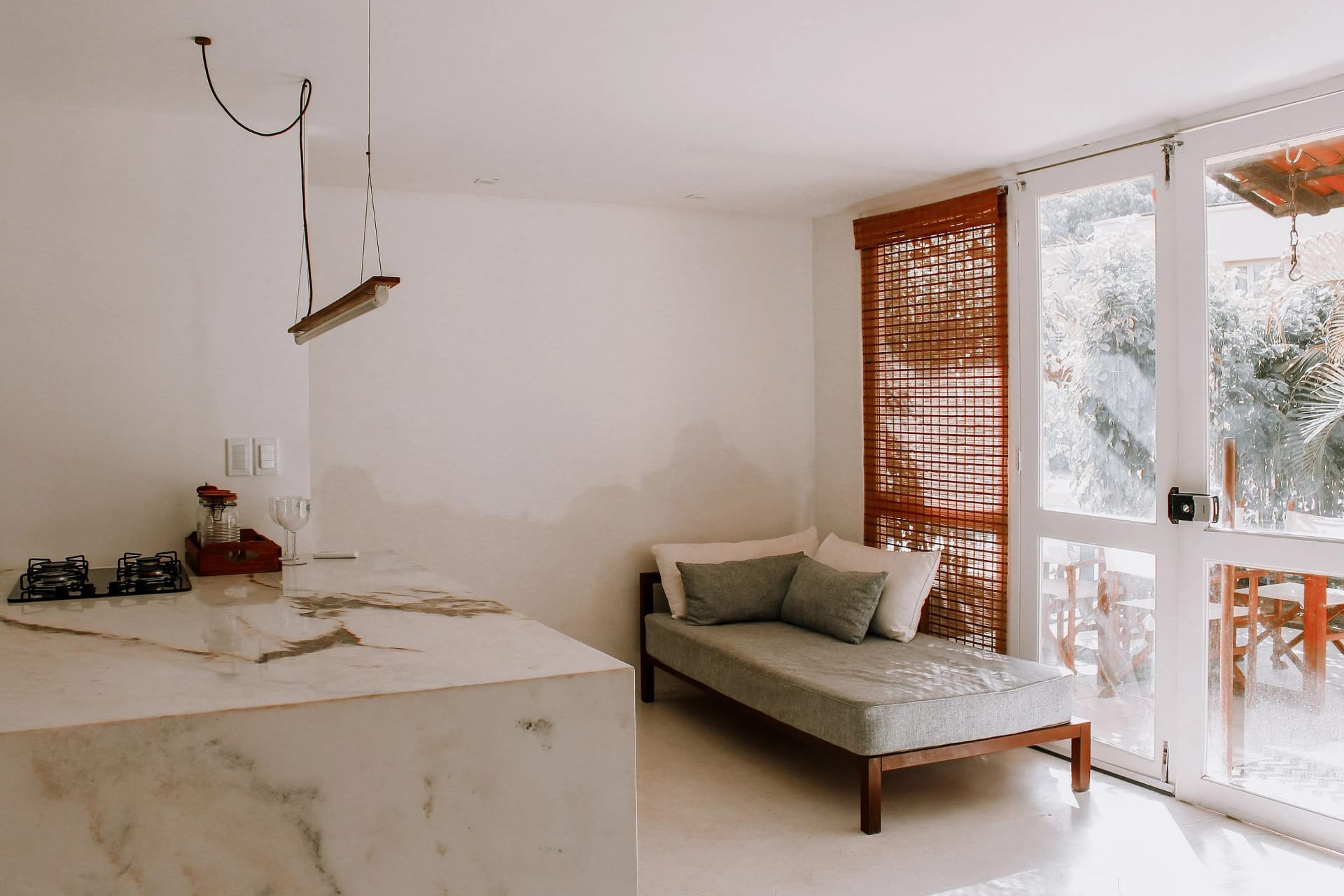 Kitchen or kitchenette — Bangalô Pipa do Atlântico