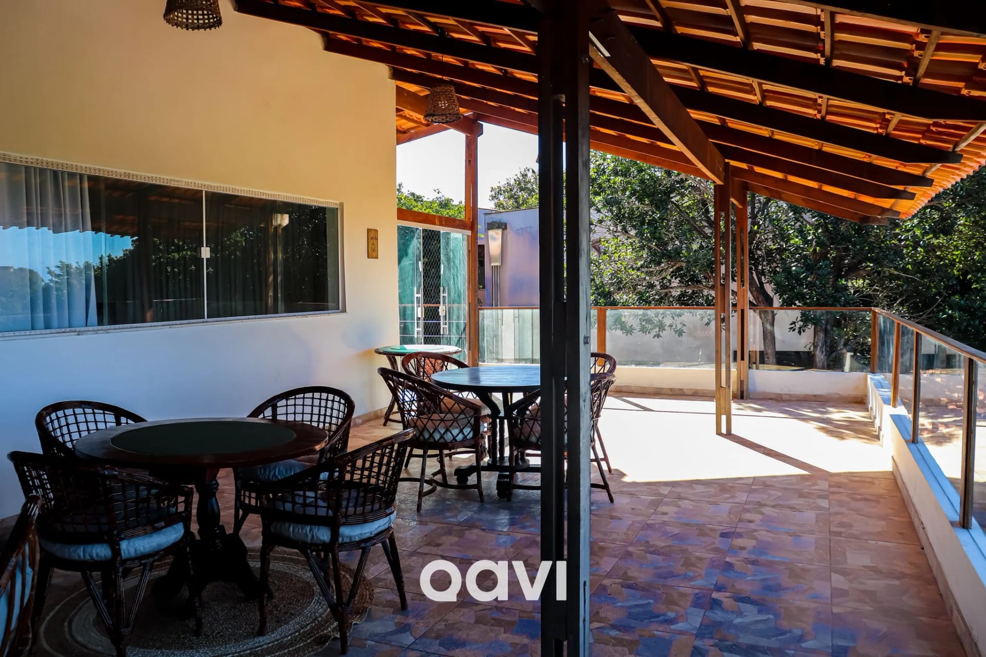 Balcony / Terrace — Casa com Piscina em Pipa no Flores da Mata by Qavi