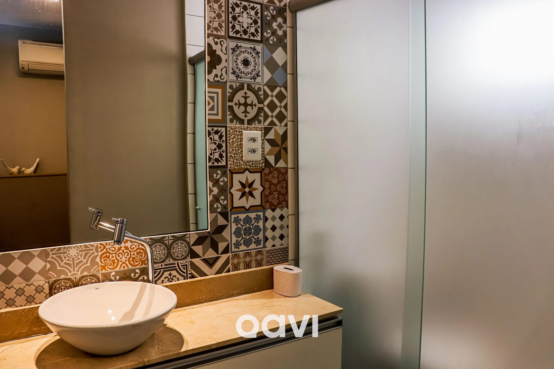 Baño — Flat Solar Água Mykonos by QAVI