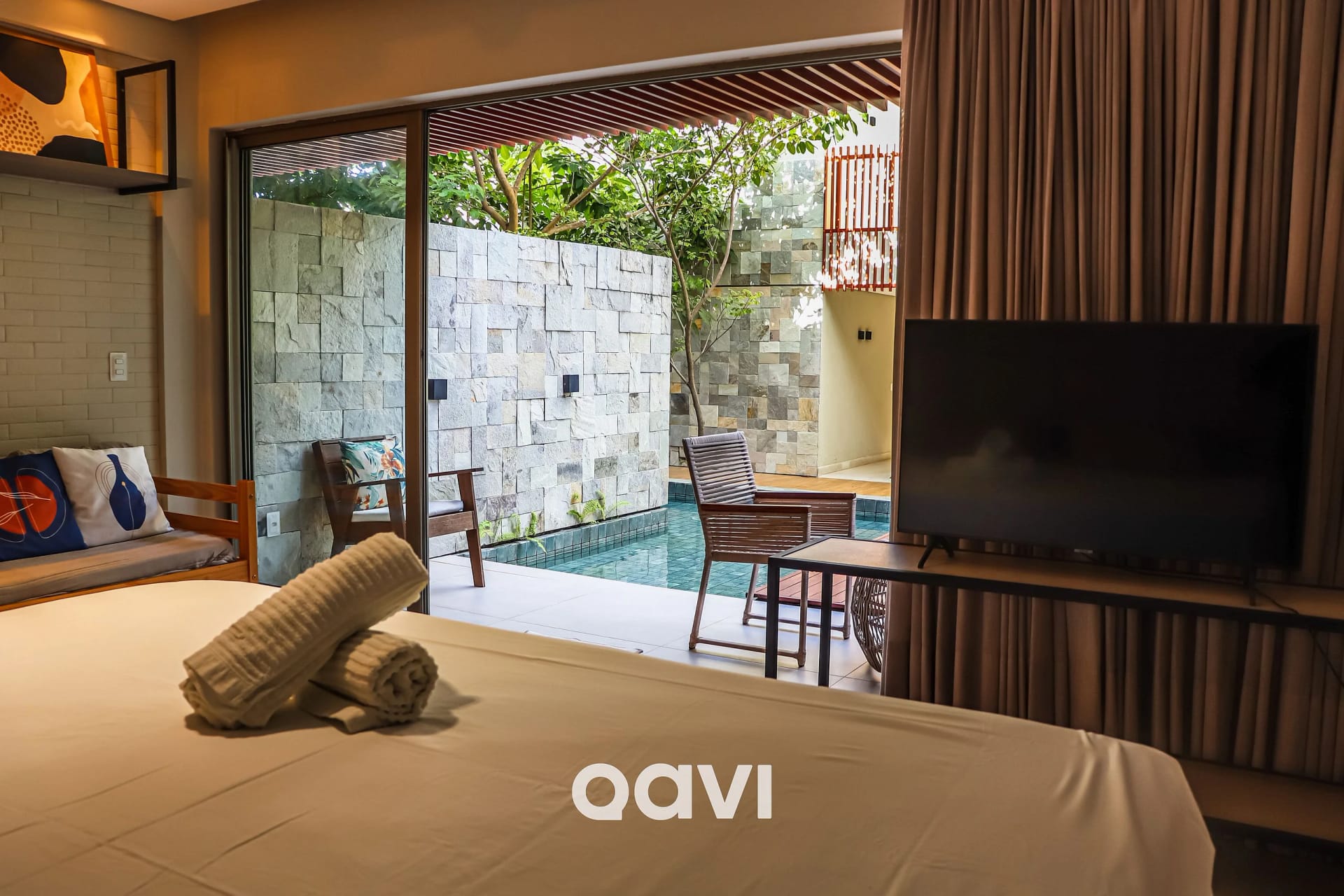 Bedroom — Flat Ile de Pipa Deck Molhado Cartagena by Qavi