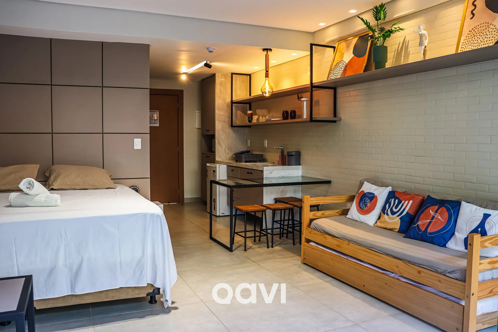 Bedroom — Flat Ile de Pipa Deck Molhado Cartagena by Qavi