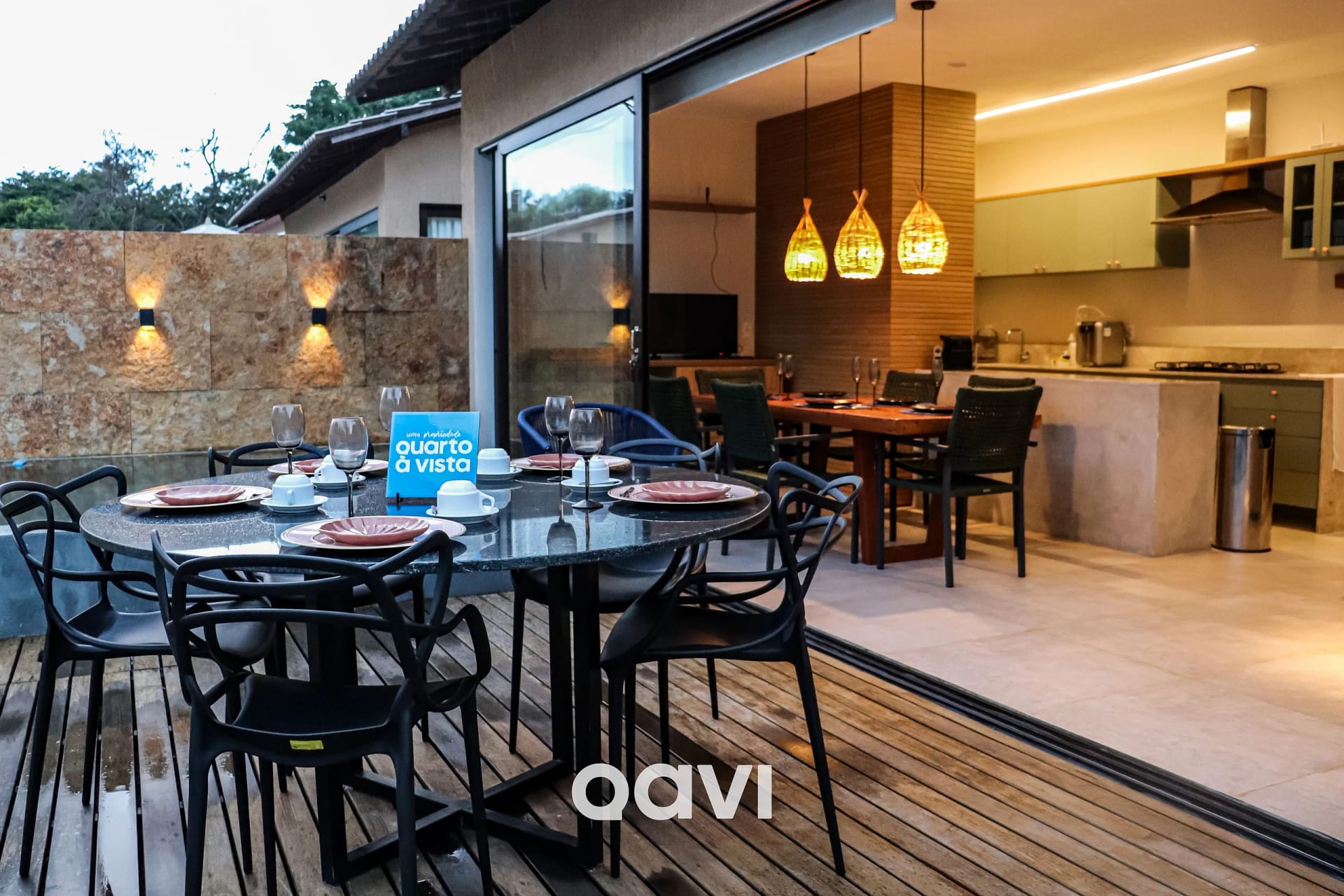 Varanda / Terraço — Fontes da Pipa - Casa com piscina privativa - Qavi
