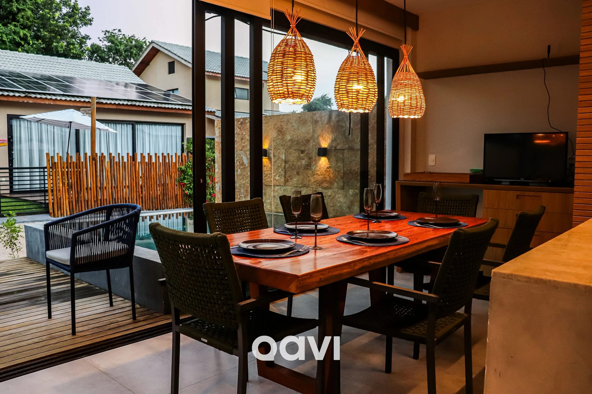 Varanda / Terraço — Fontes da Pipa - Casa com piscina privativa - Qavi