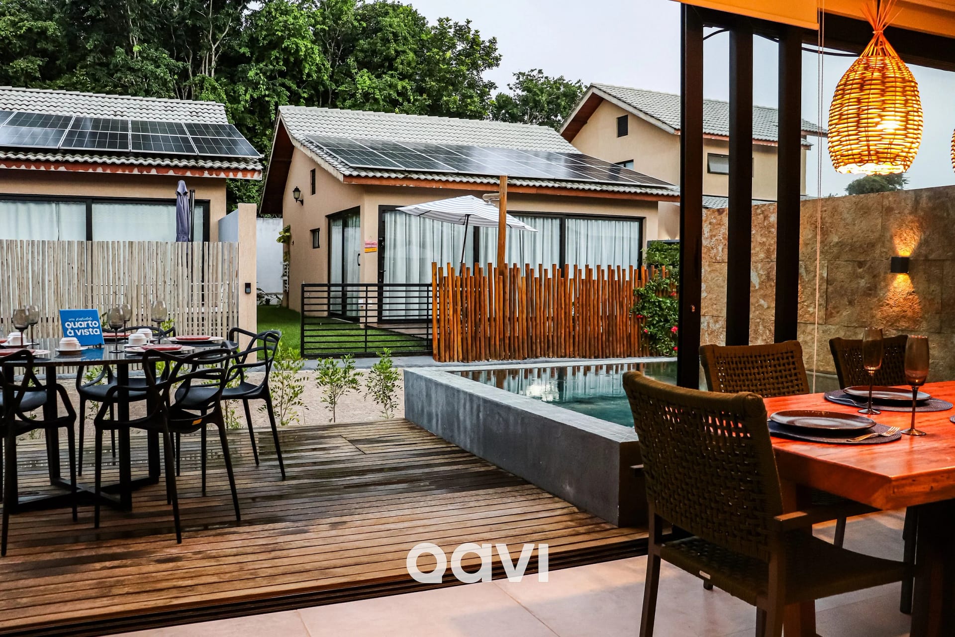 Varanda / Terraço — Fontes da Pipa - Casa com piscina privativa - Qavi