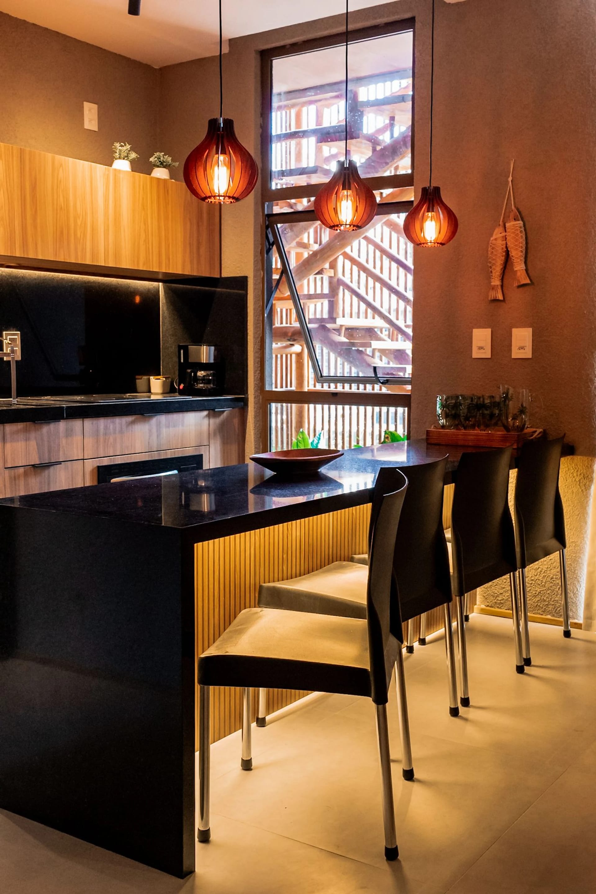 Kitchen or kitchenette — Apartamento com Piscina no Essence by Qavi