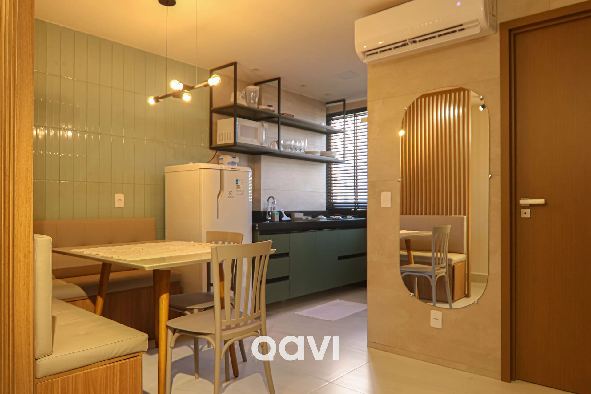 Kitchen or kitchenette — Apartamento Loft Família #Gaudium