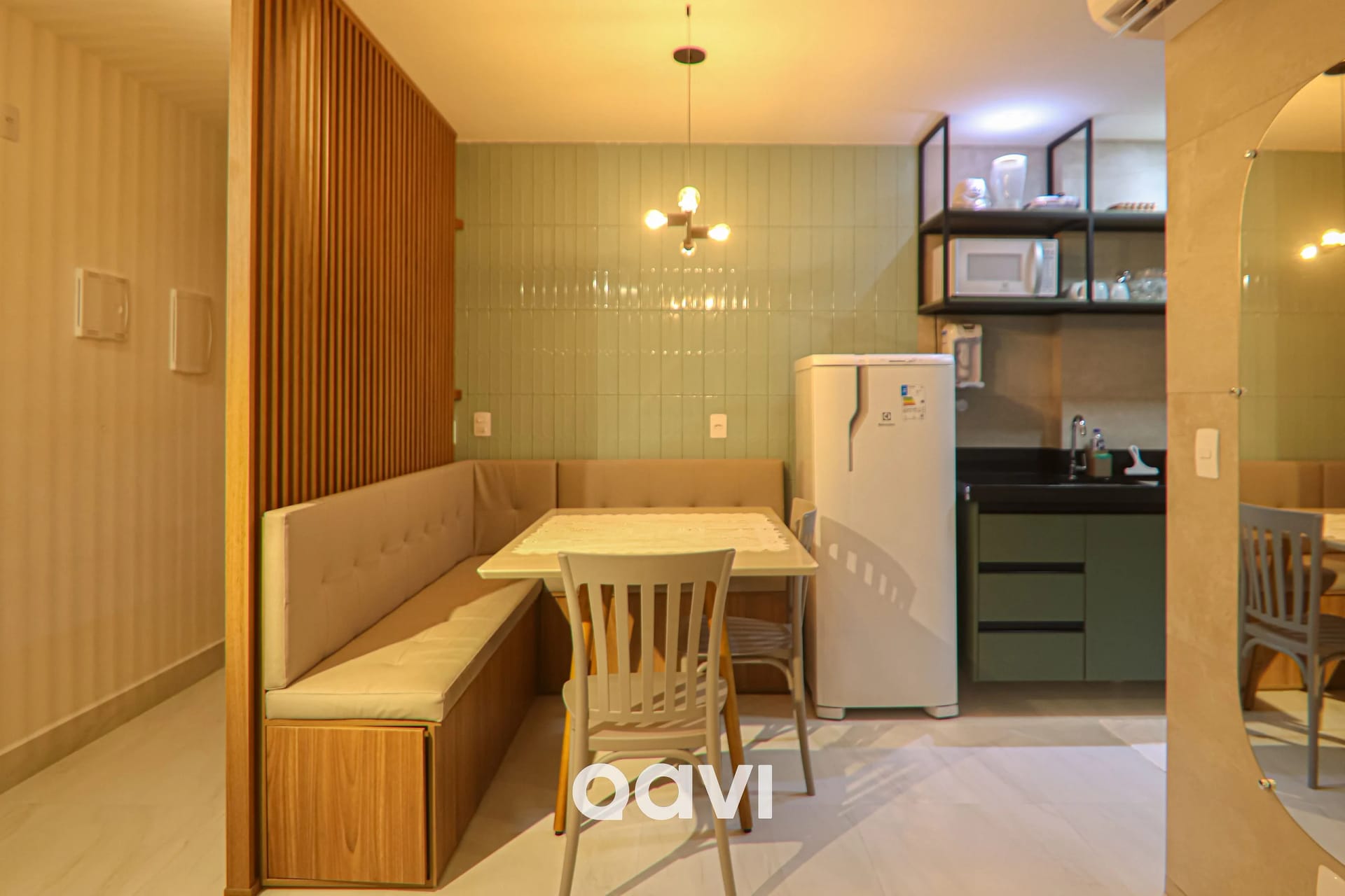Kitchen or kitchenette — Apartamento Loft Família #Gaudium