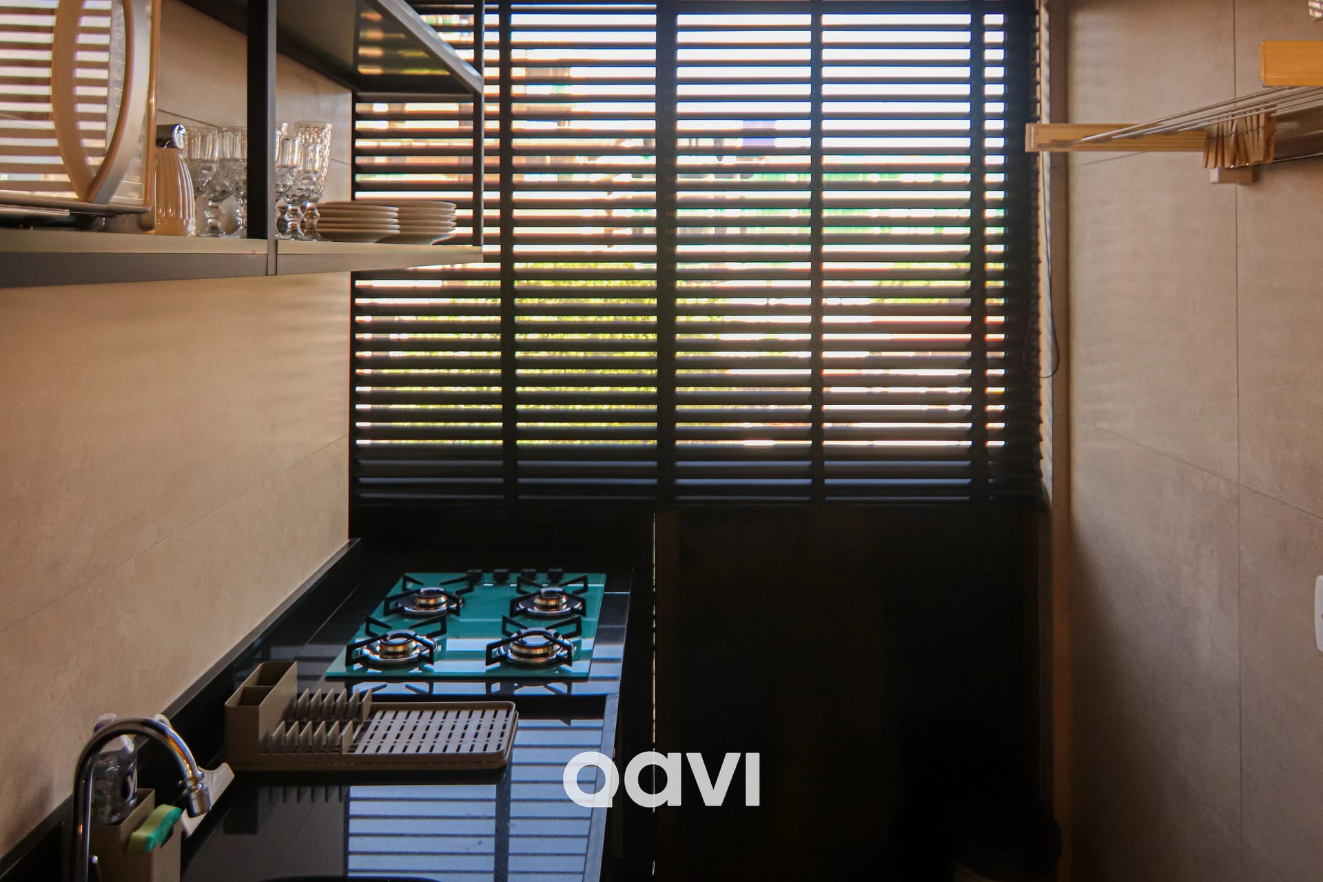 Kitchen or kitchenette — Apartamento Loft Família #Gaudium