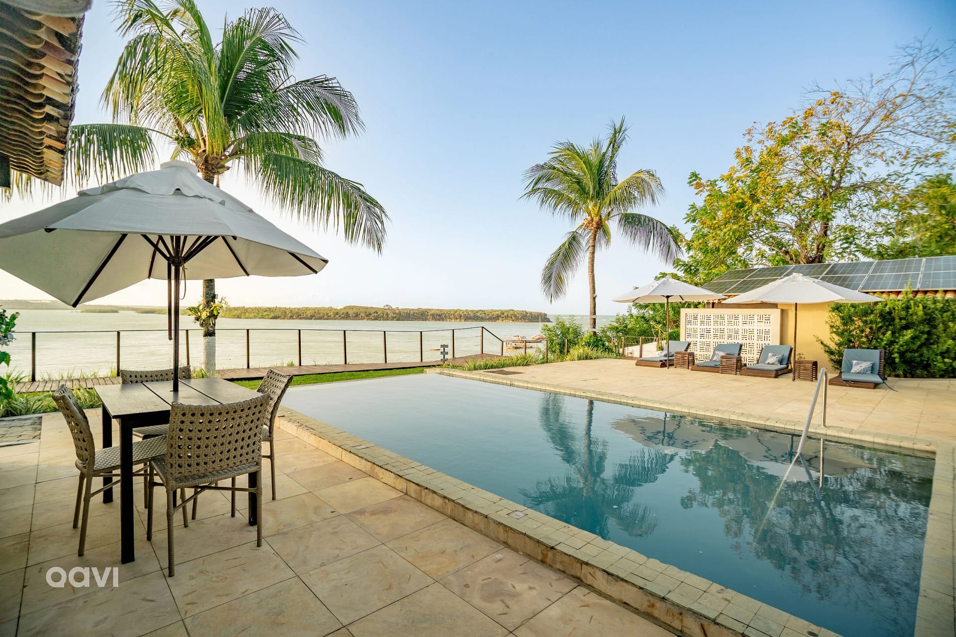 Pool view — Family Apartment (4 pax)