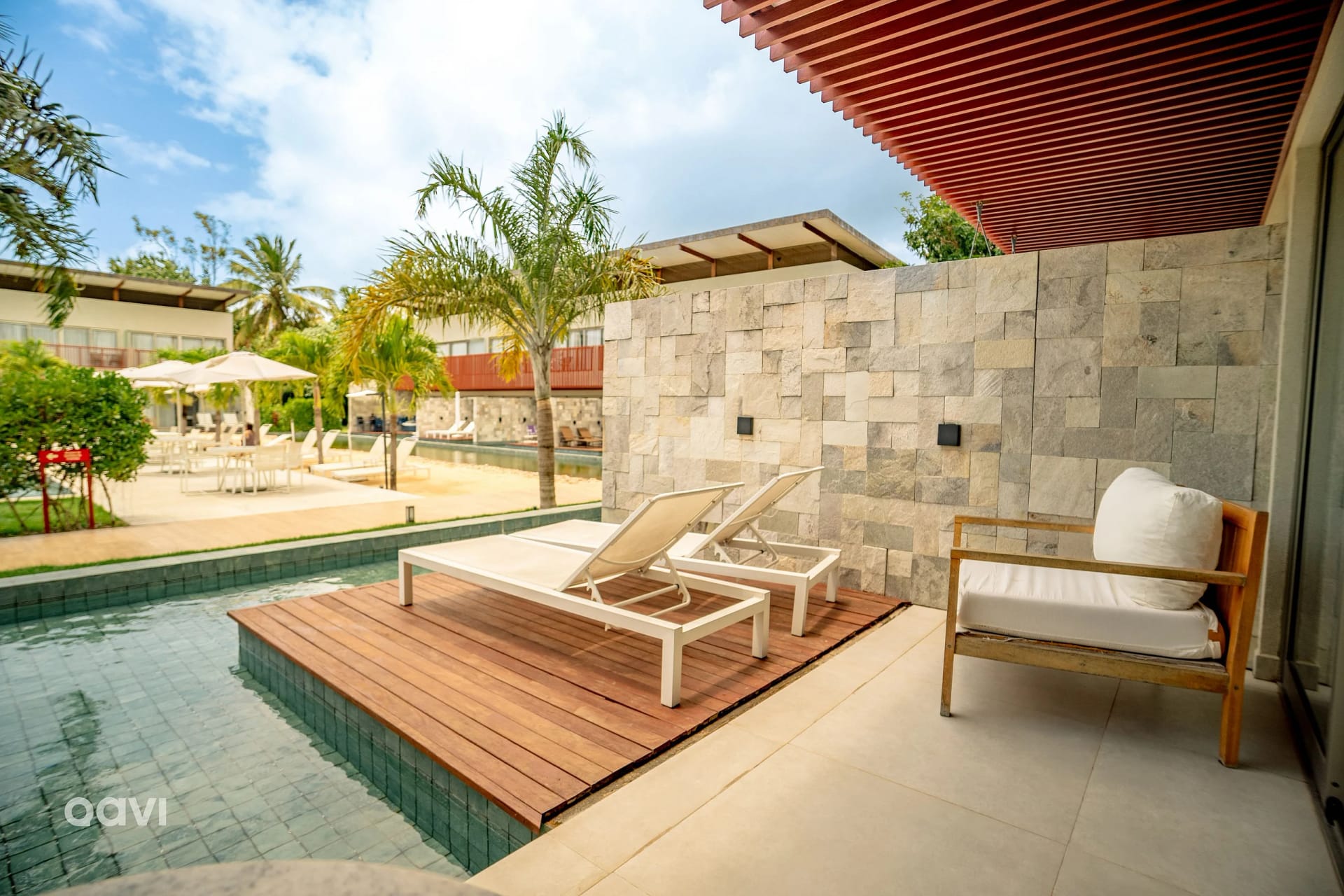 Varanda / Terraço — Flat Ile de Pipa Deck Molhado Bali by Qavi
