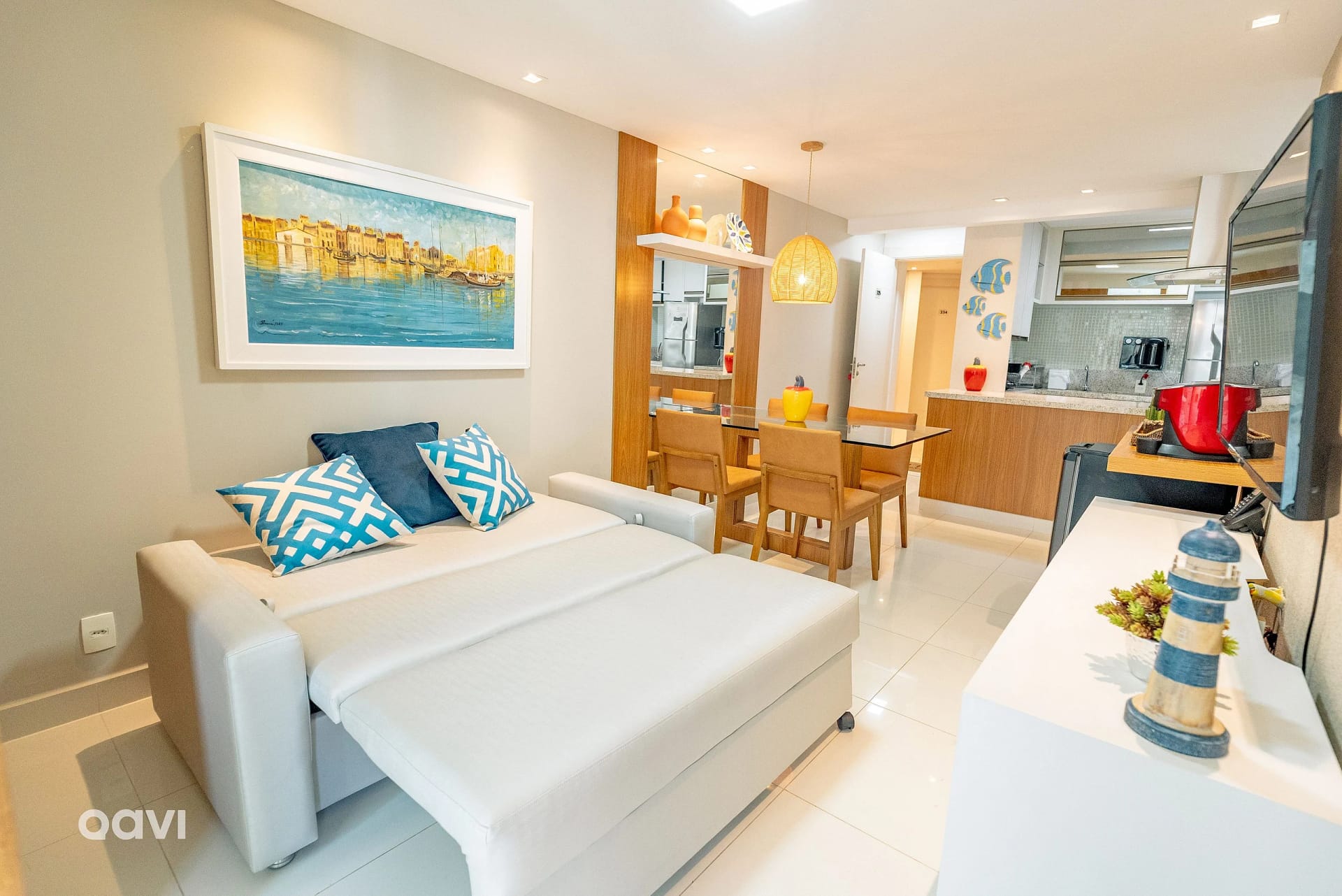 Living Room — In Mare Bali Flat Maldivas by Qavi