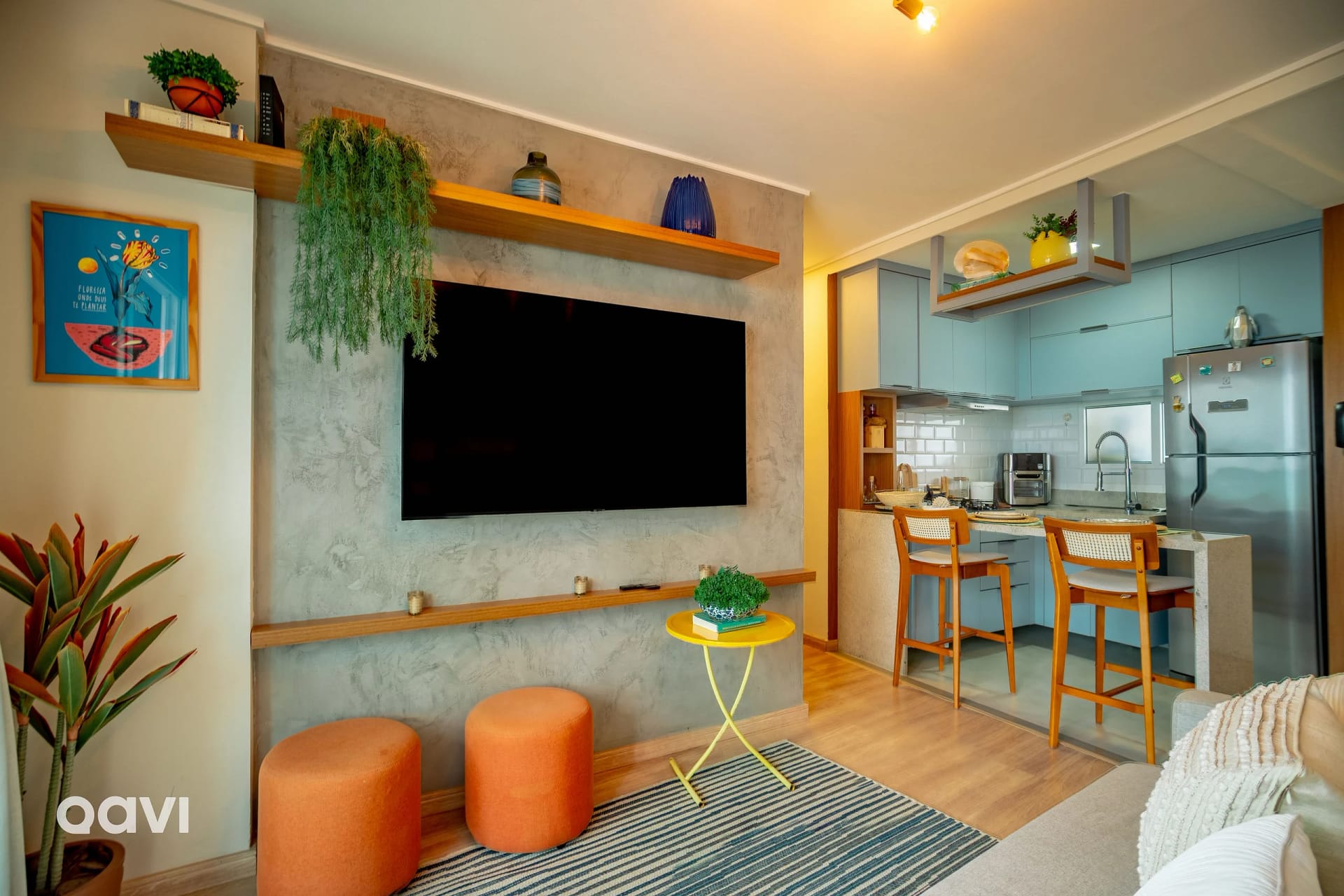 Living Room — Flat em Ponta Negra no Pontamares by Qavi