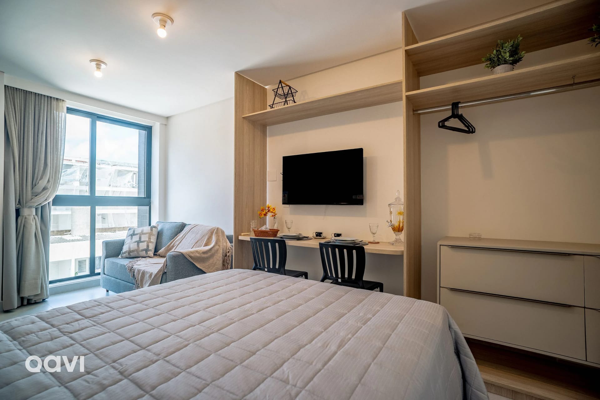 TV e multimídia — Flat Beira Mar no Intermares Sun Smart 303 - QAVI