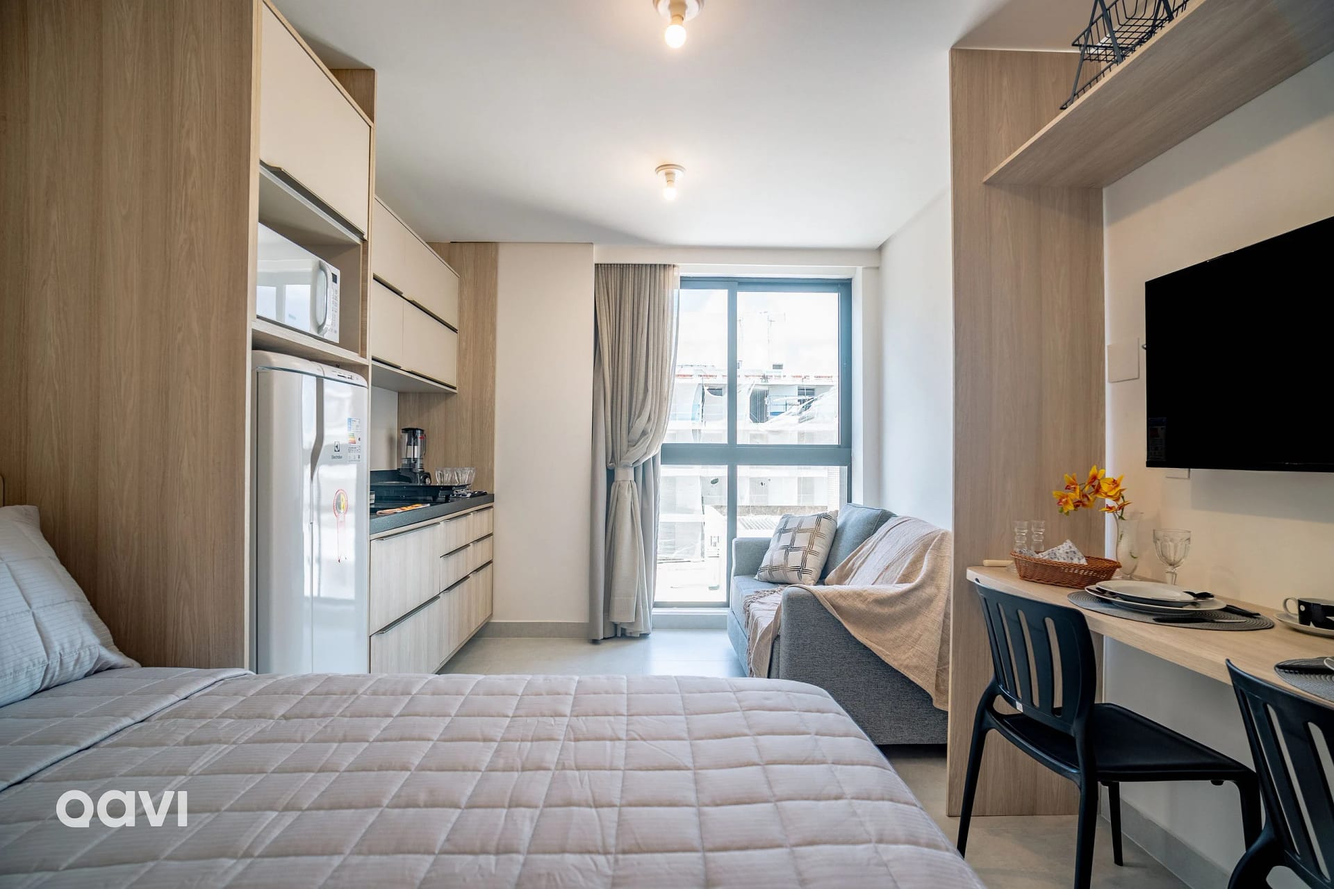 Foto de todo o quarto — Flat Beira Mar no Intermares Sun Smart 303 - QAVI