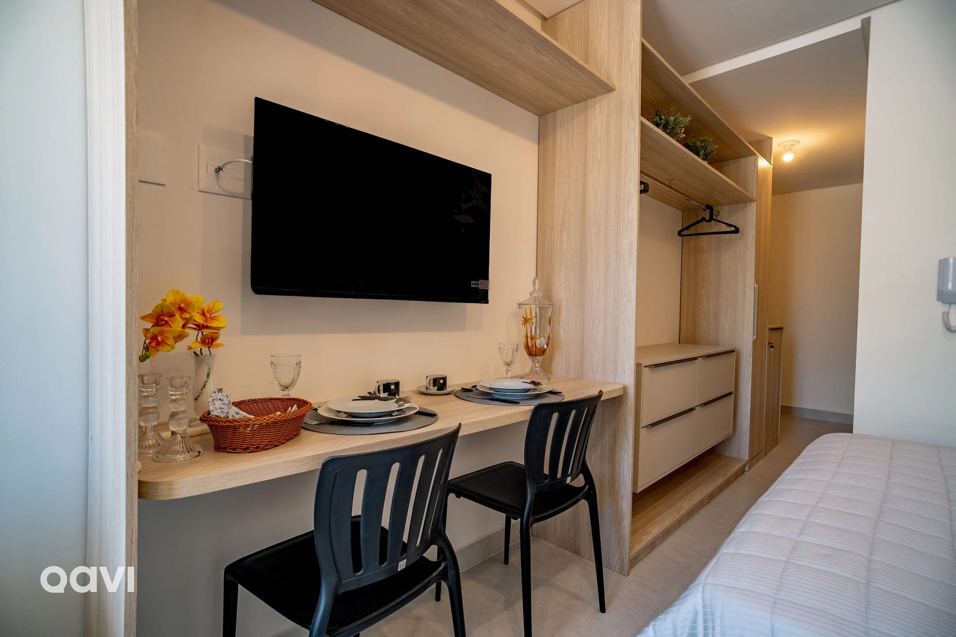 TV e multimídia — Flat Beira Mar no Intermares Sun Smart 303 - QAVI