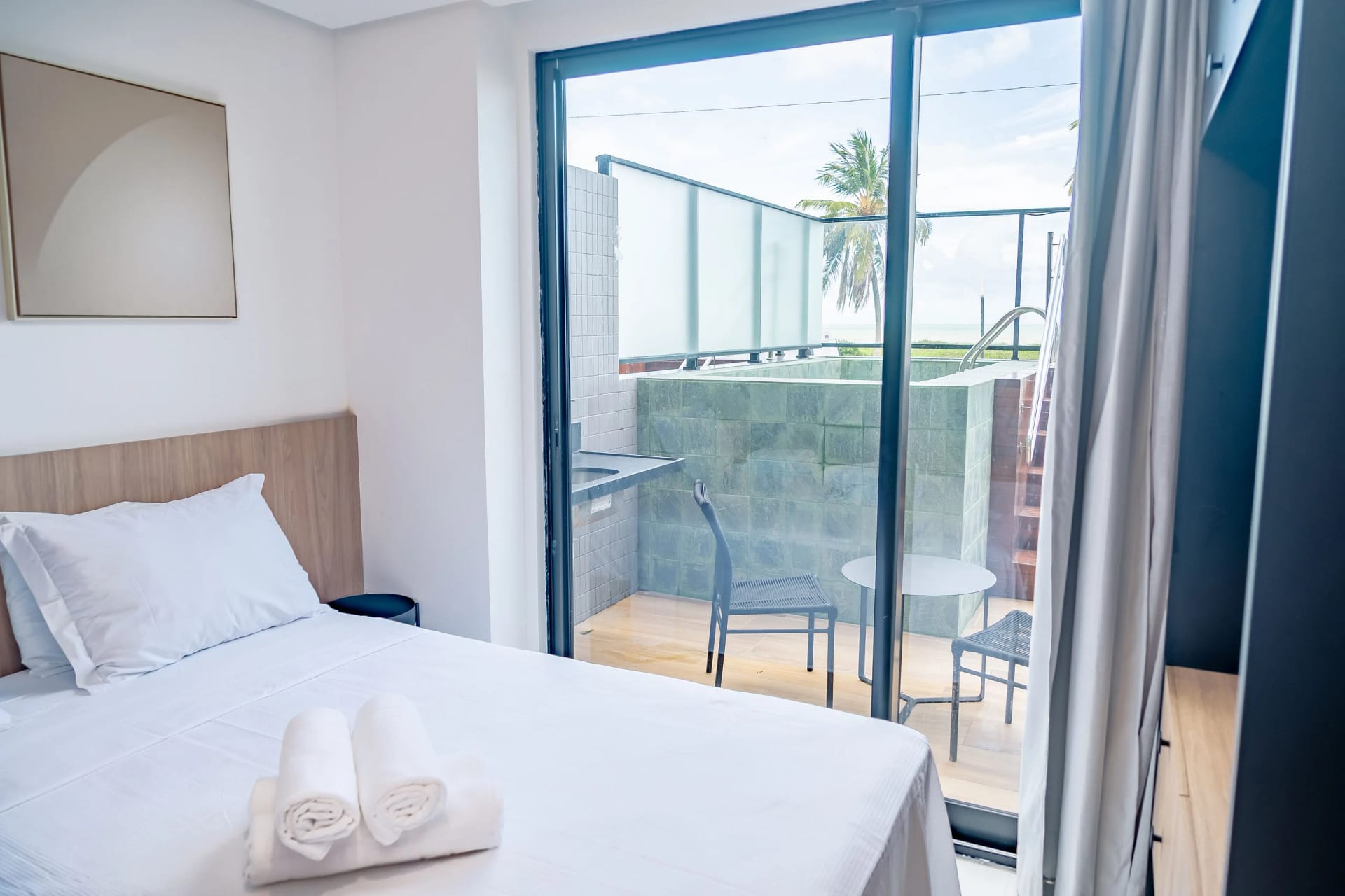 Foto de todo o quarto — Flat Beira Mar no Intermares Sun Smart 005 - QAVI