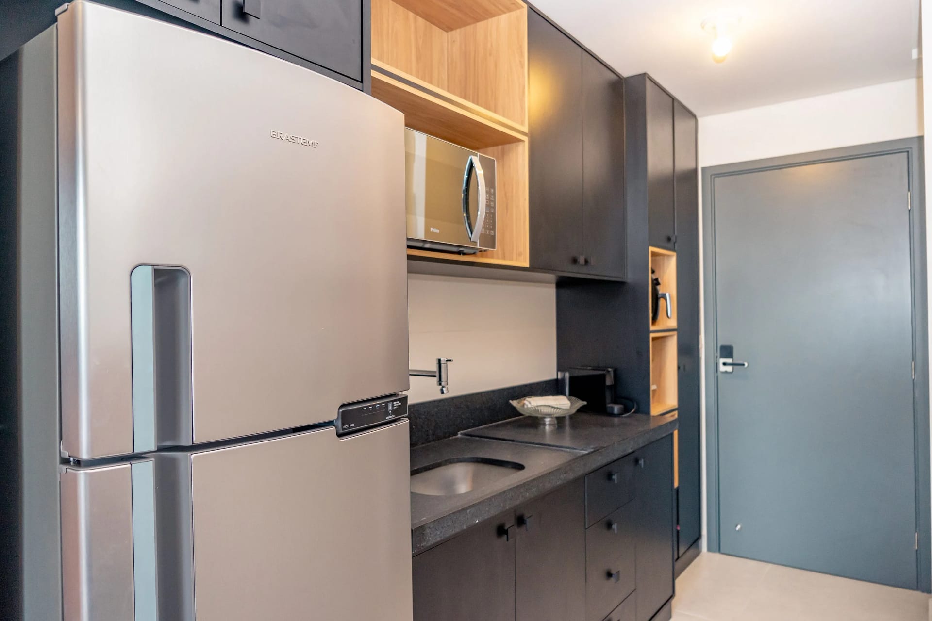 Cozinha ou kitnet — Flat Beira Mar no Intermares Sun Smart 005 - QAVI
