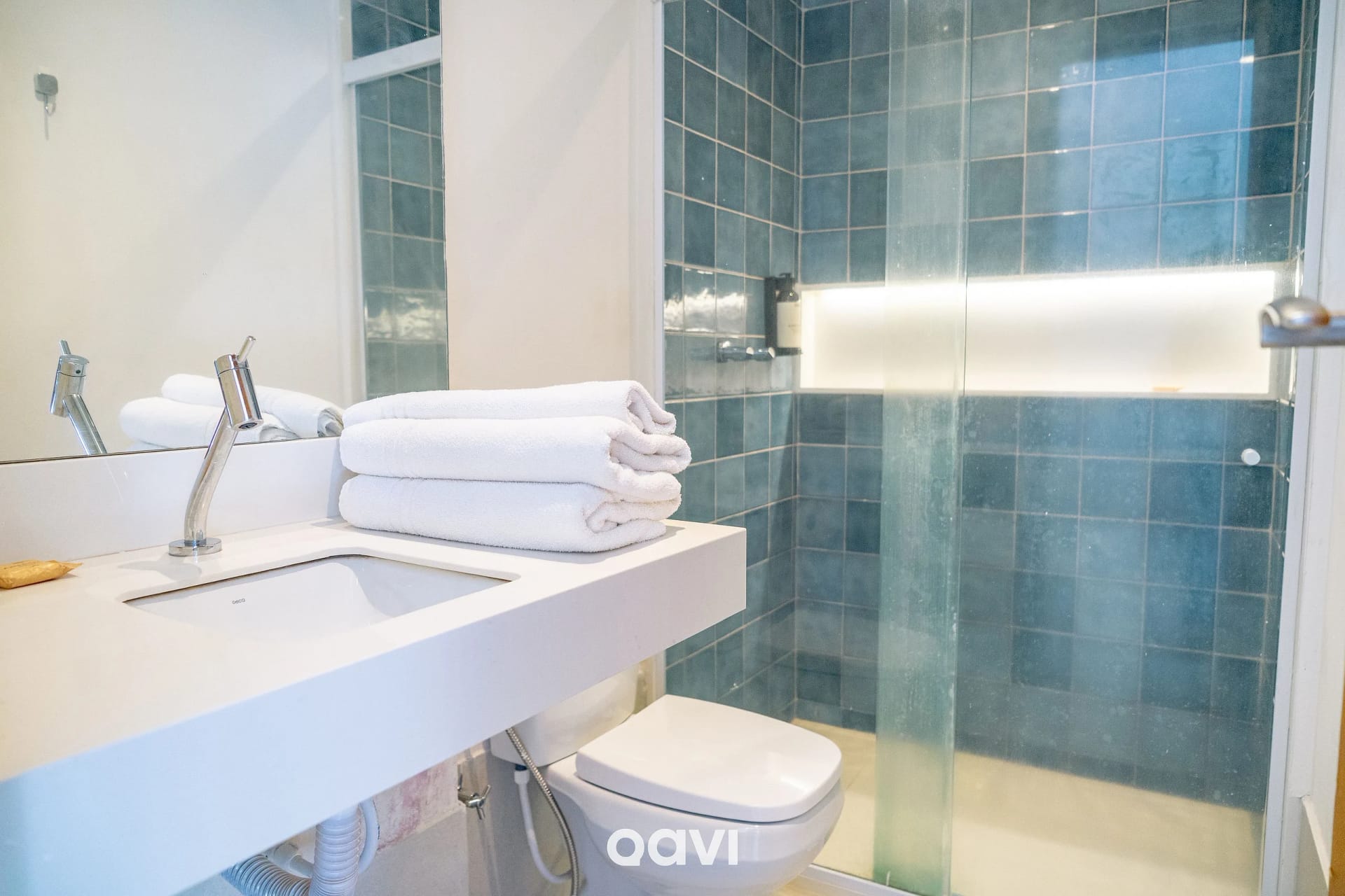 Baño — Apartamento 2 Suítes com Jardim #VipPraiaHotel