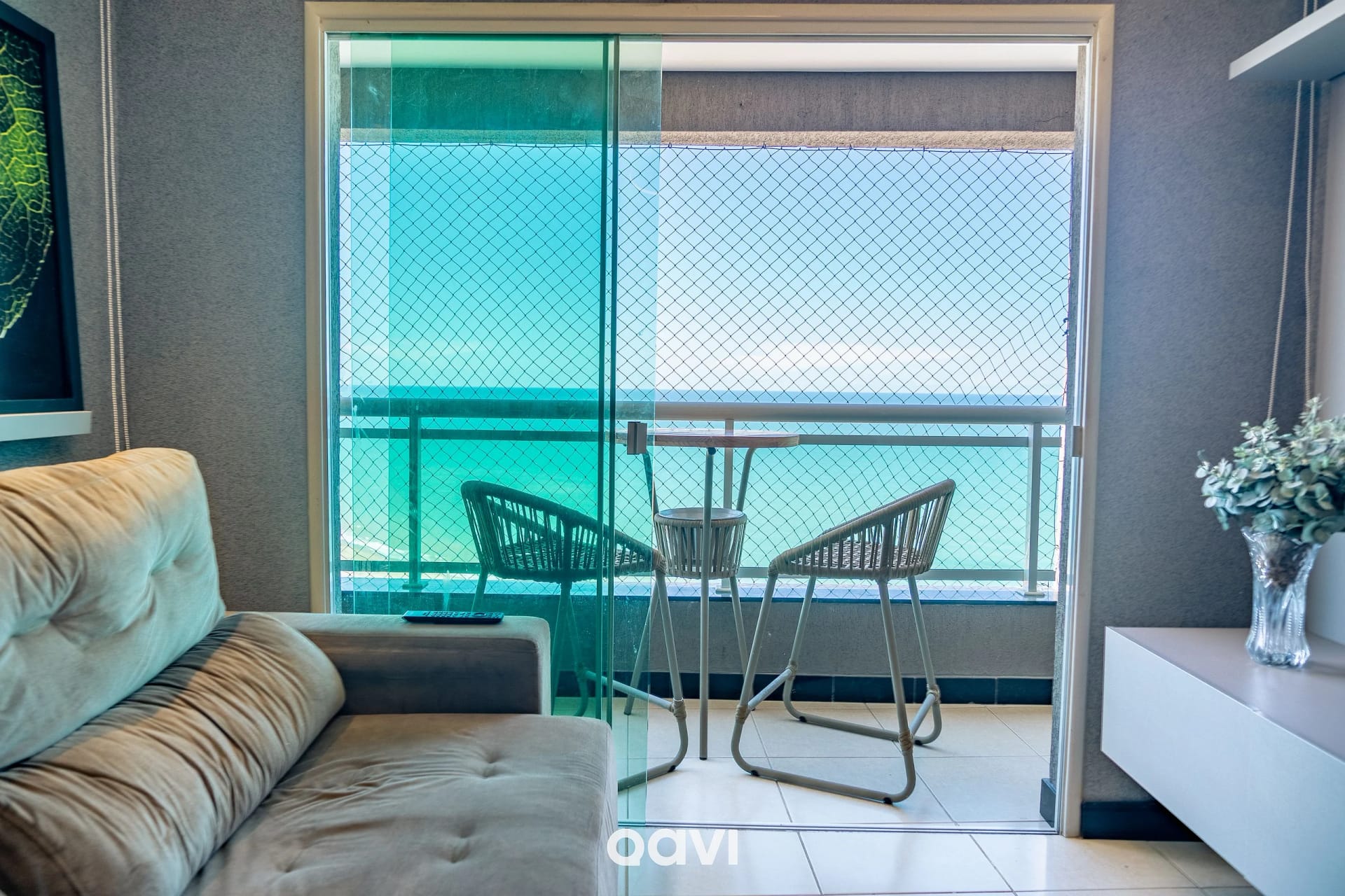 Varanda / Terraço — Ap Vista Mar no Duna Barcane by QAVI
