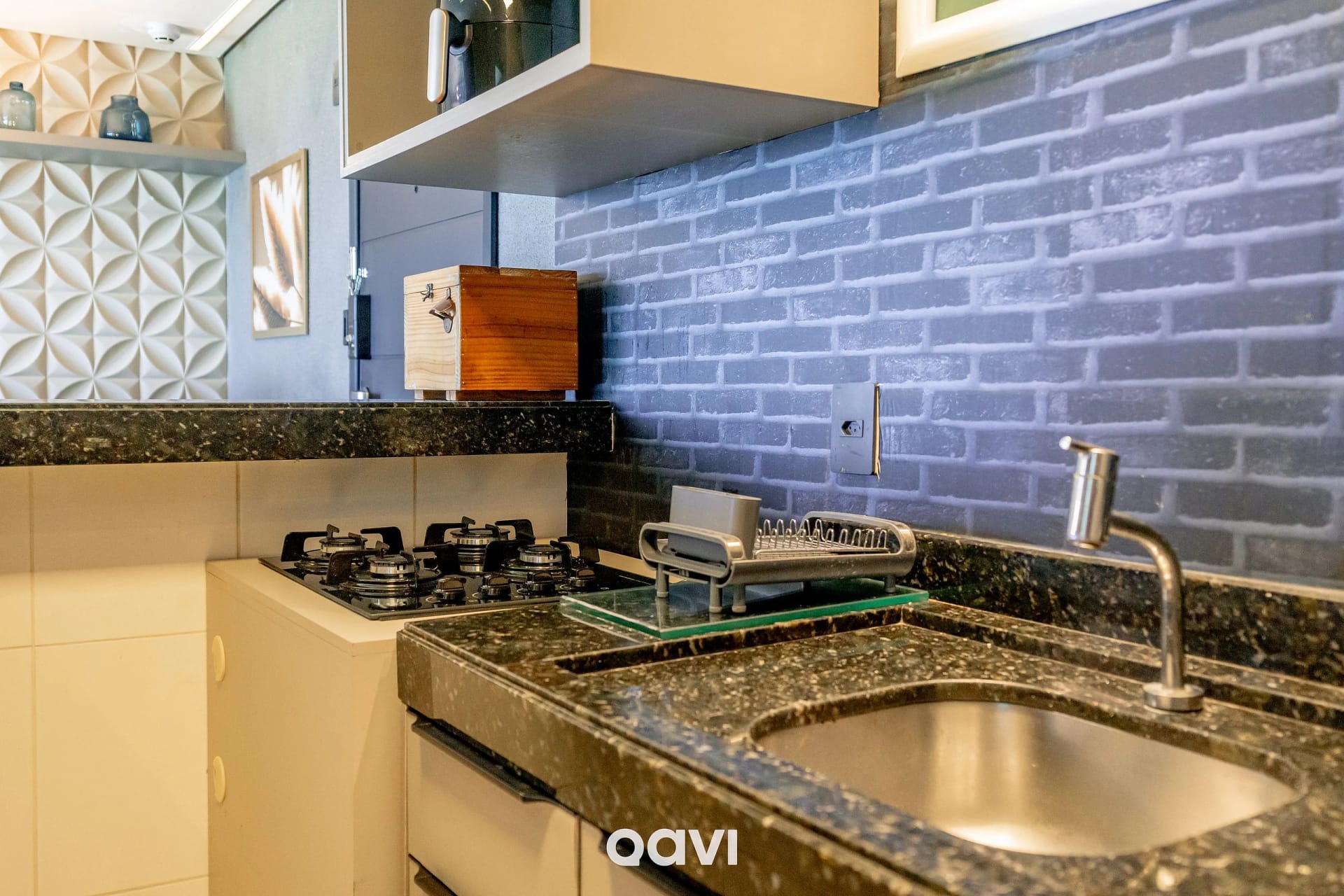 Cozinha ou kitnet — Ap Vista Mar no Duna Barcane by QAVI
