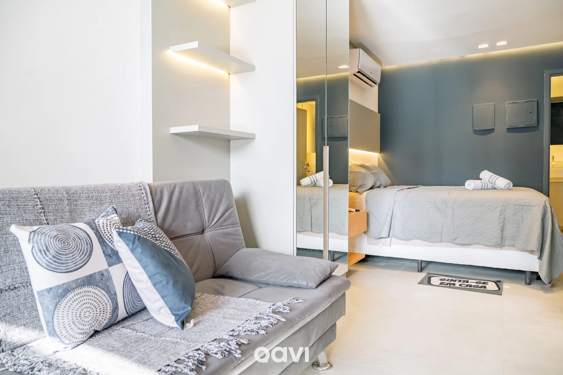 Sala de Estar — Departamento Frente al Mar en Intermares Sun Smart 102 - QAVI