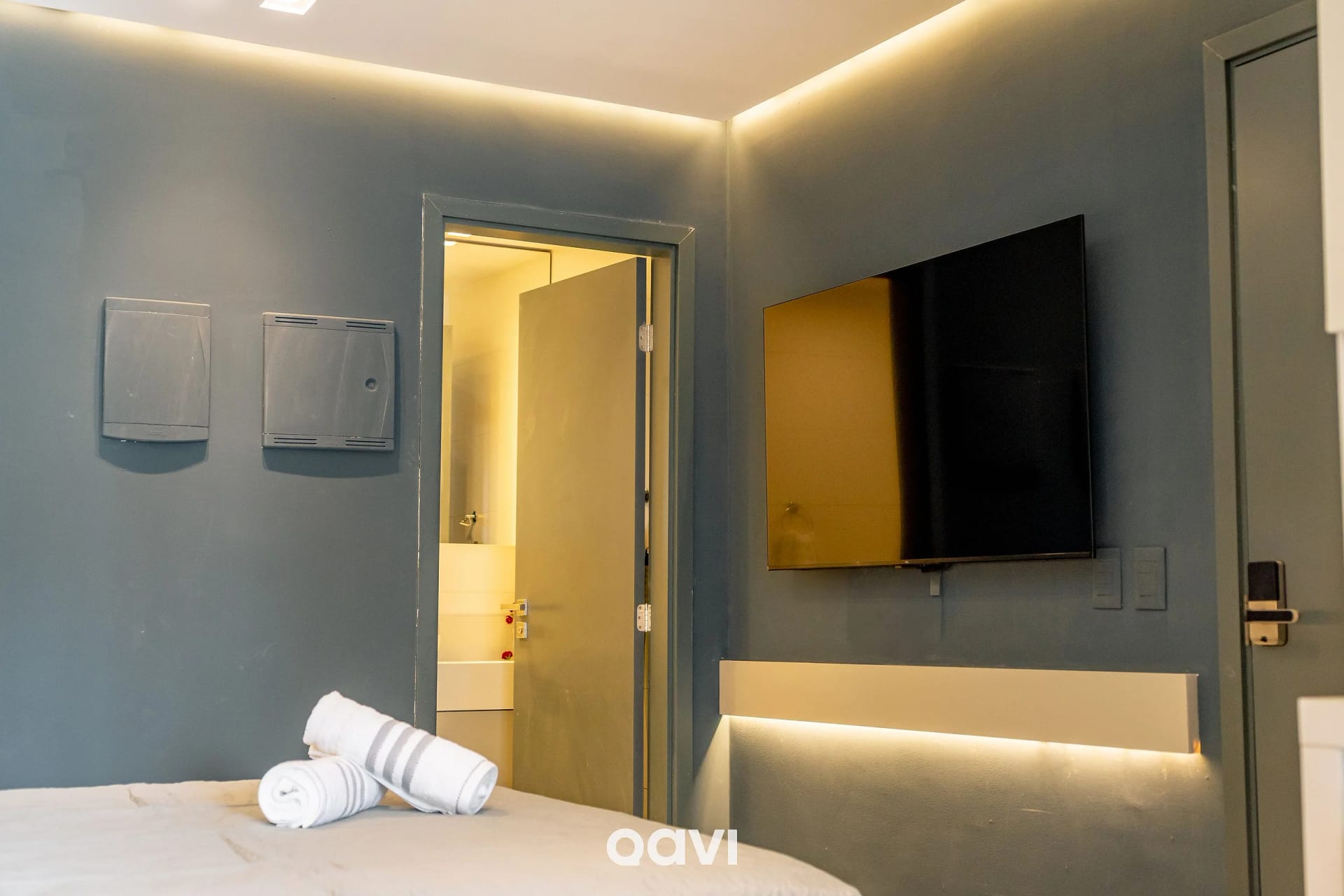 Dormitorio — Departamento Frente al Mar en Intermares Sun Smart 102 - QAVI