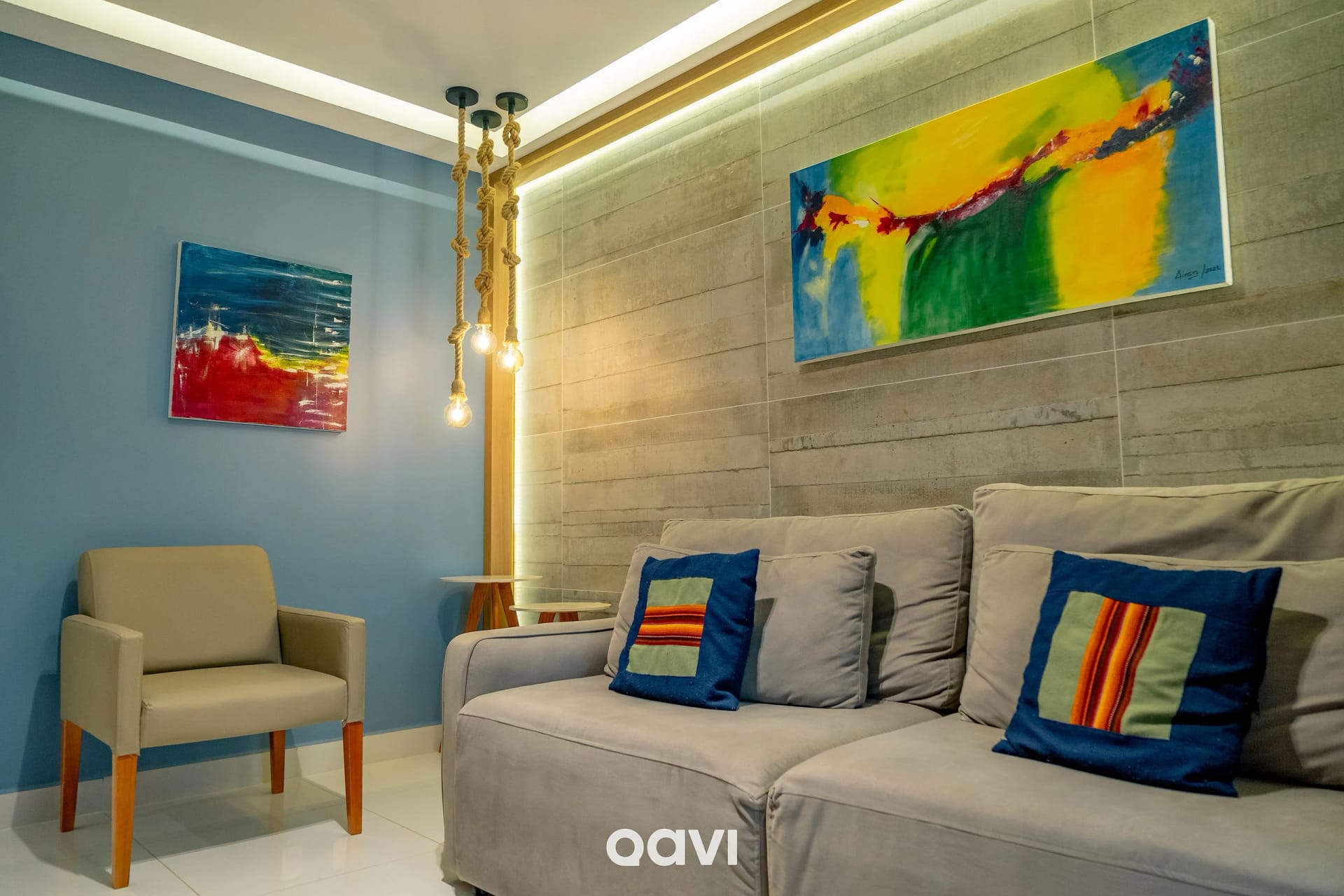 Living Room — In Mare Bali Flat Premium Santorini by Qavi