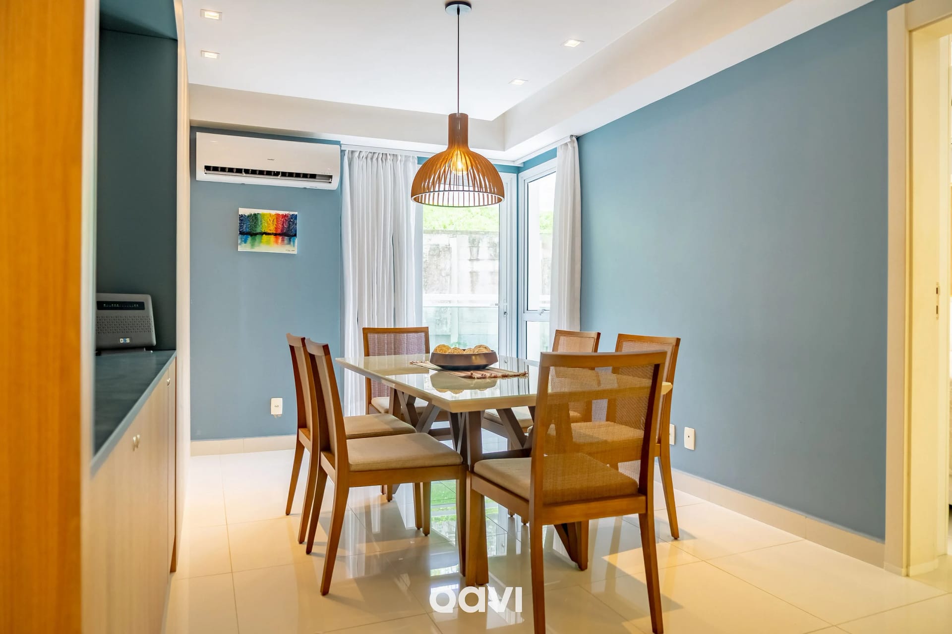 Dining area — In Mare Bali Flat Premium Santorini by Qavi