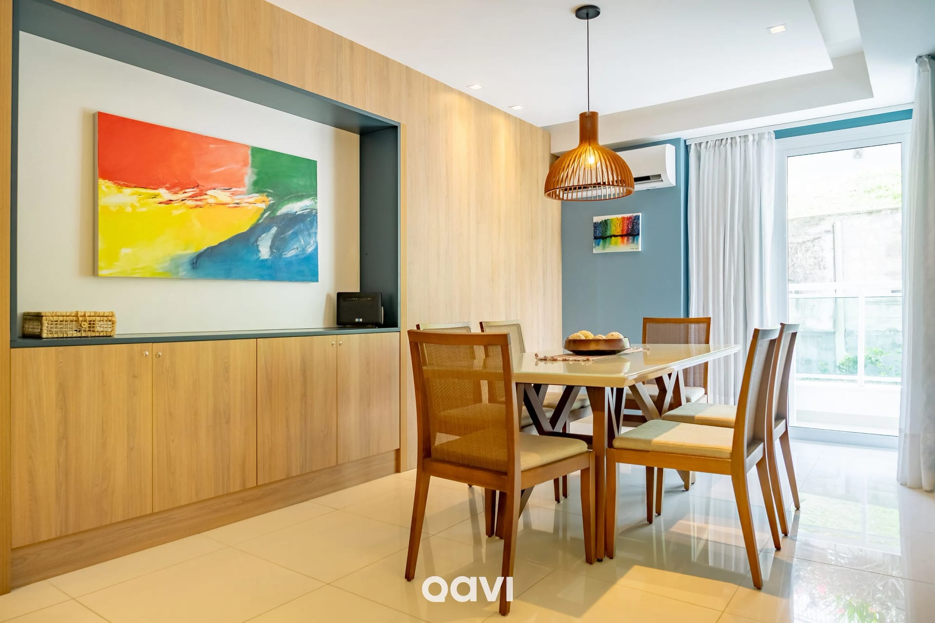 Dining area — In Mare Bali Flat Premium Santorini by Qavi