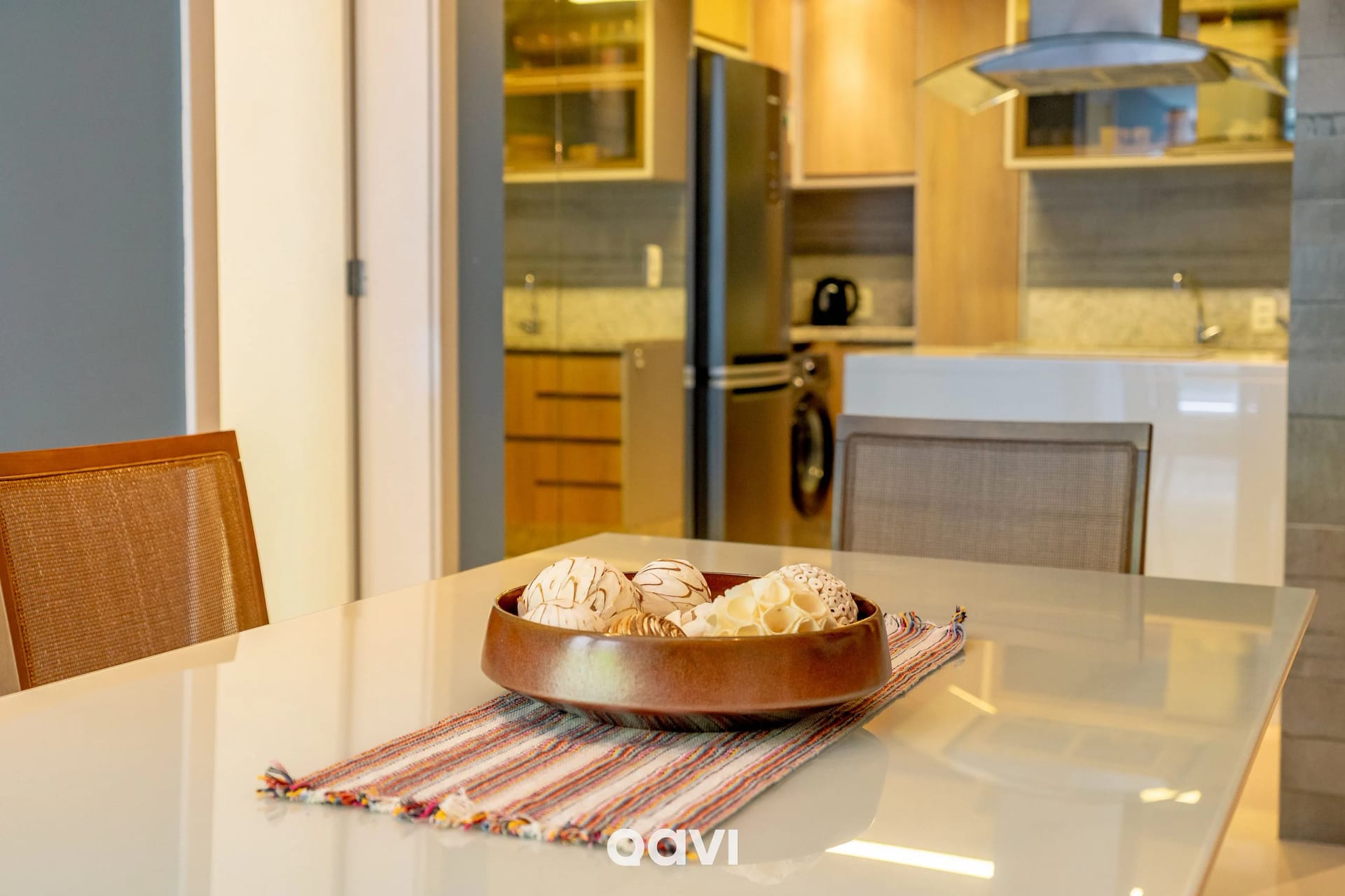 Dining area — In Mare Bali Flat Premium Santorini by Qavi