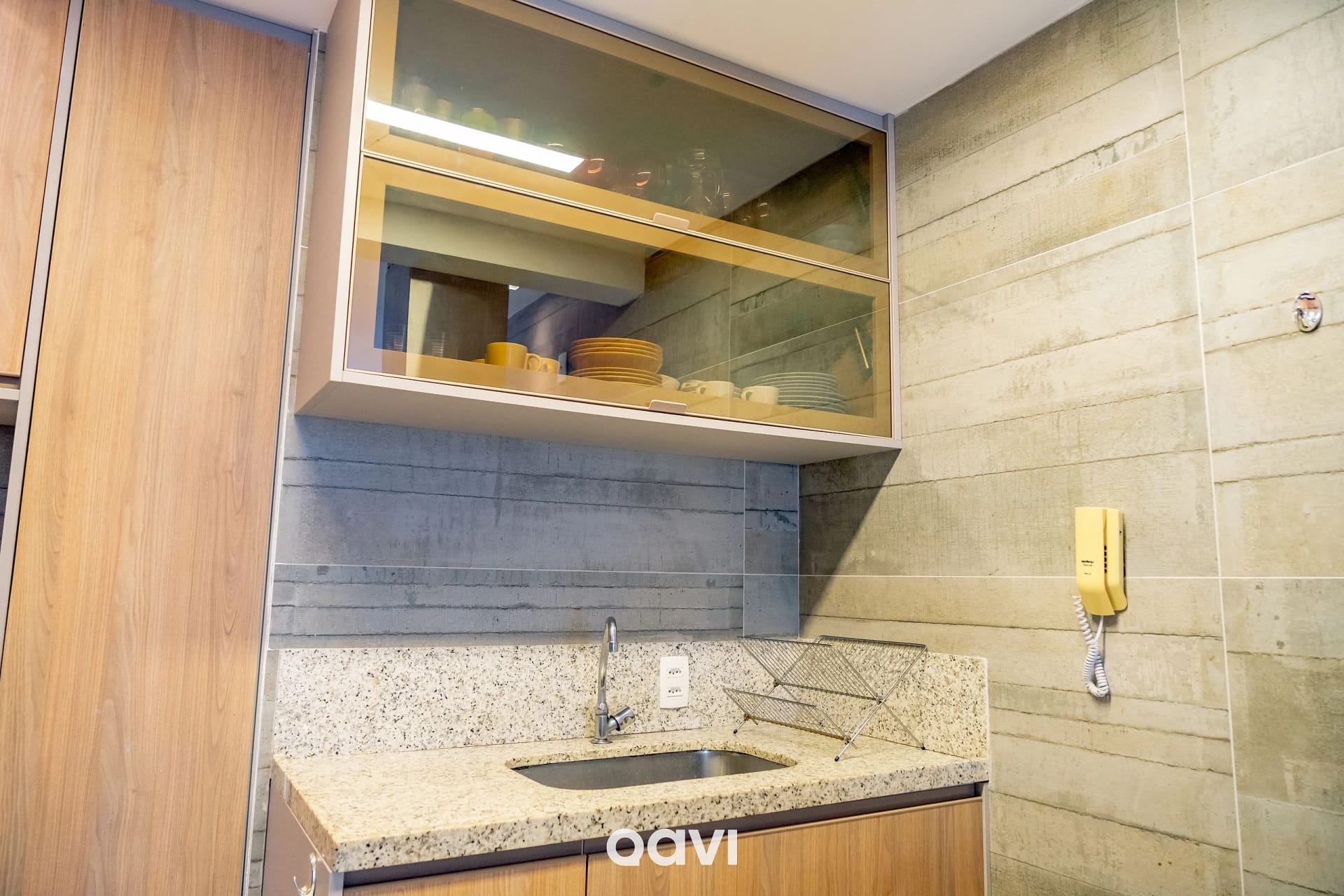 Kitchen or kitchenette — In Mare Bali Flat Premium Santorini by Qavi