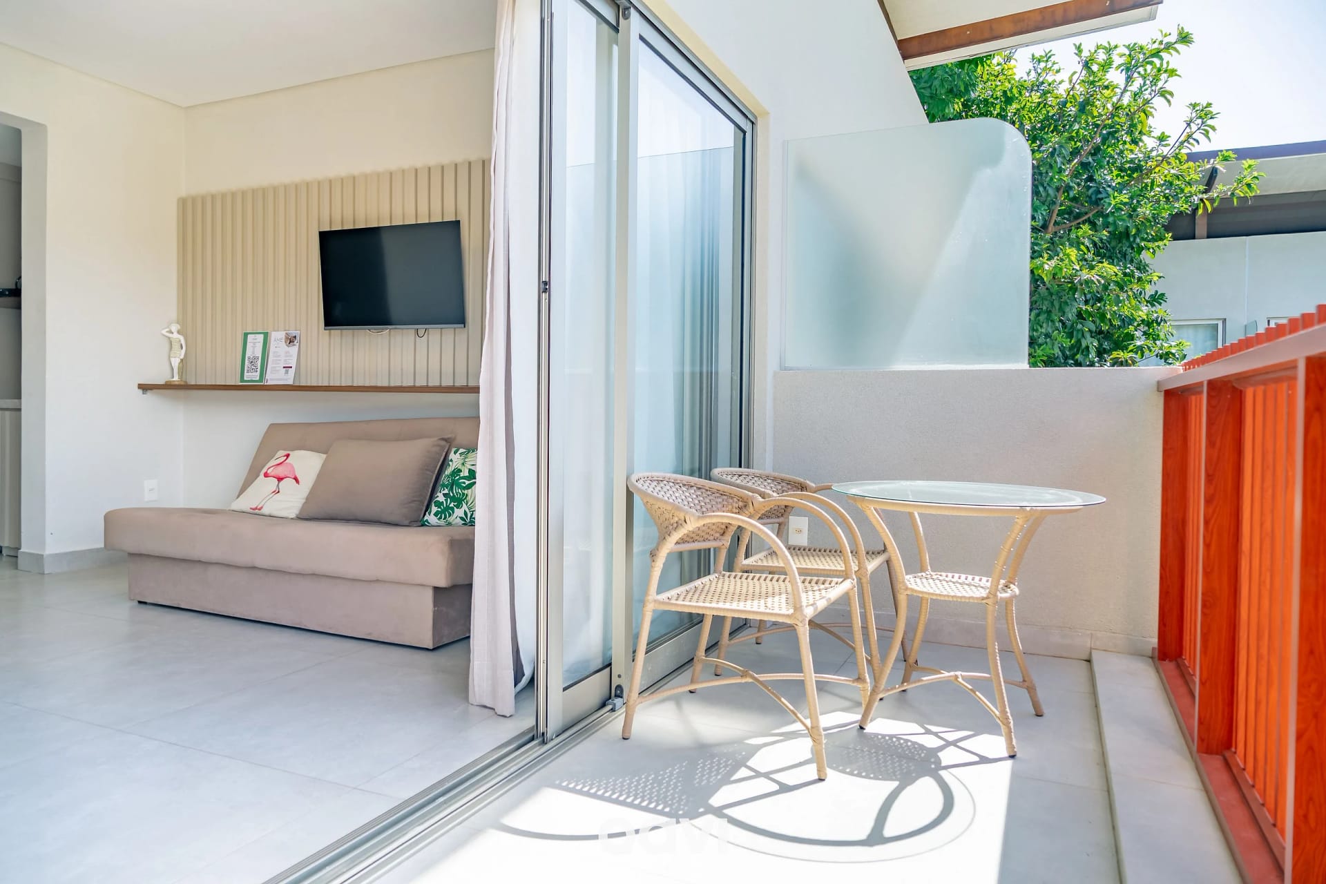 Varanda / Terraço — Flat Ile de Pipa Sicilia by Qavi