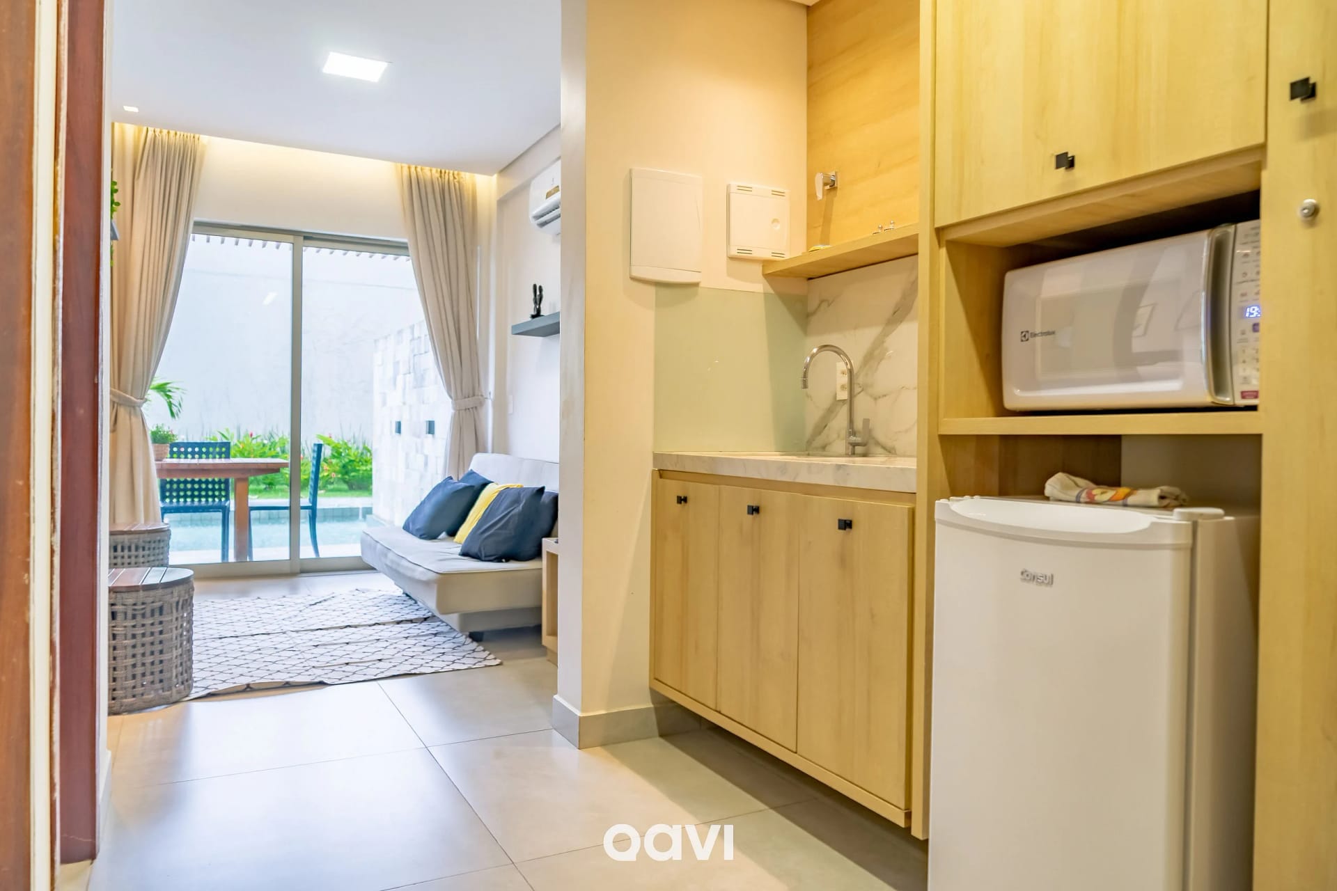 Kitchen or kitchenette — Flat Ile de Pipa Deck Molhado Palawan by Qavi