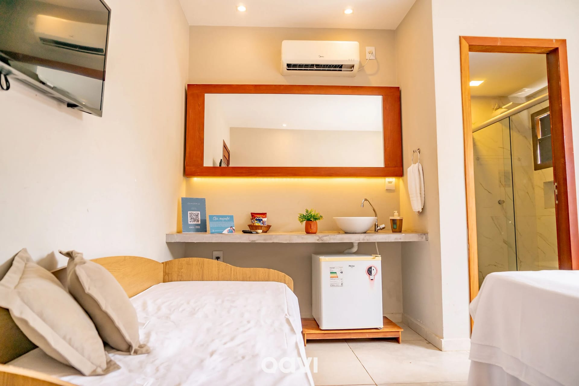 Dormitorio — Suíte Plus na Rua Principal de Pipa by Qavi