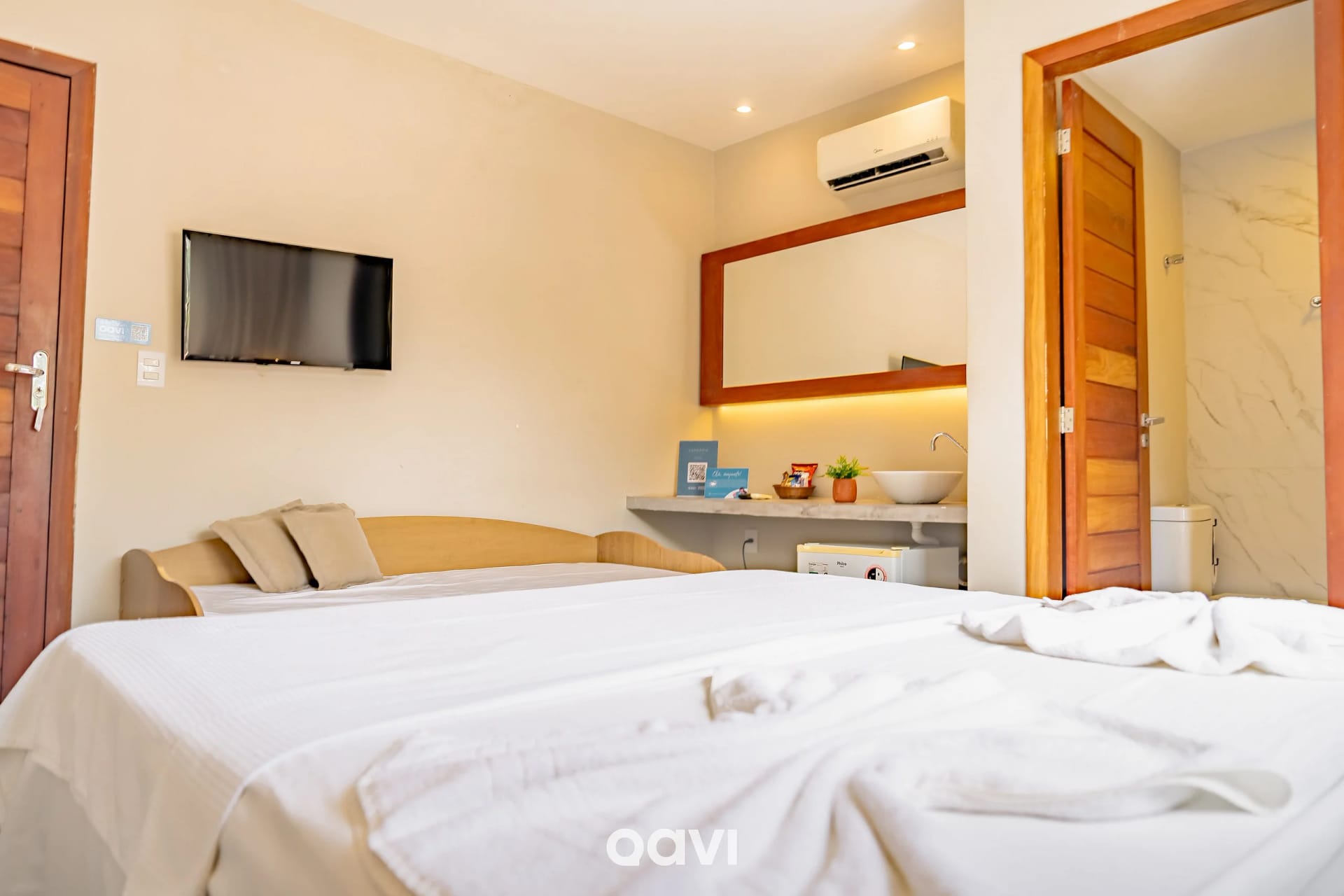Dormitorio — Suíte Plus na Rua Principal de Pipa by Qavi