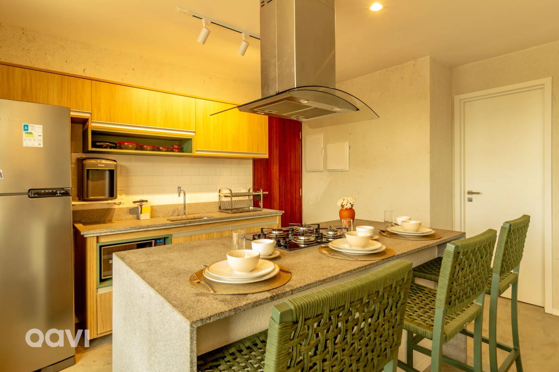 Cozinha ou kitnet — Duplex com piscina Tamoná 12 by Qavi
