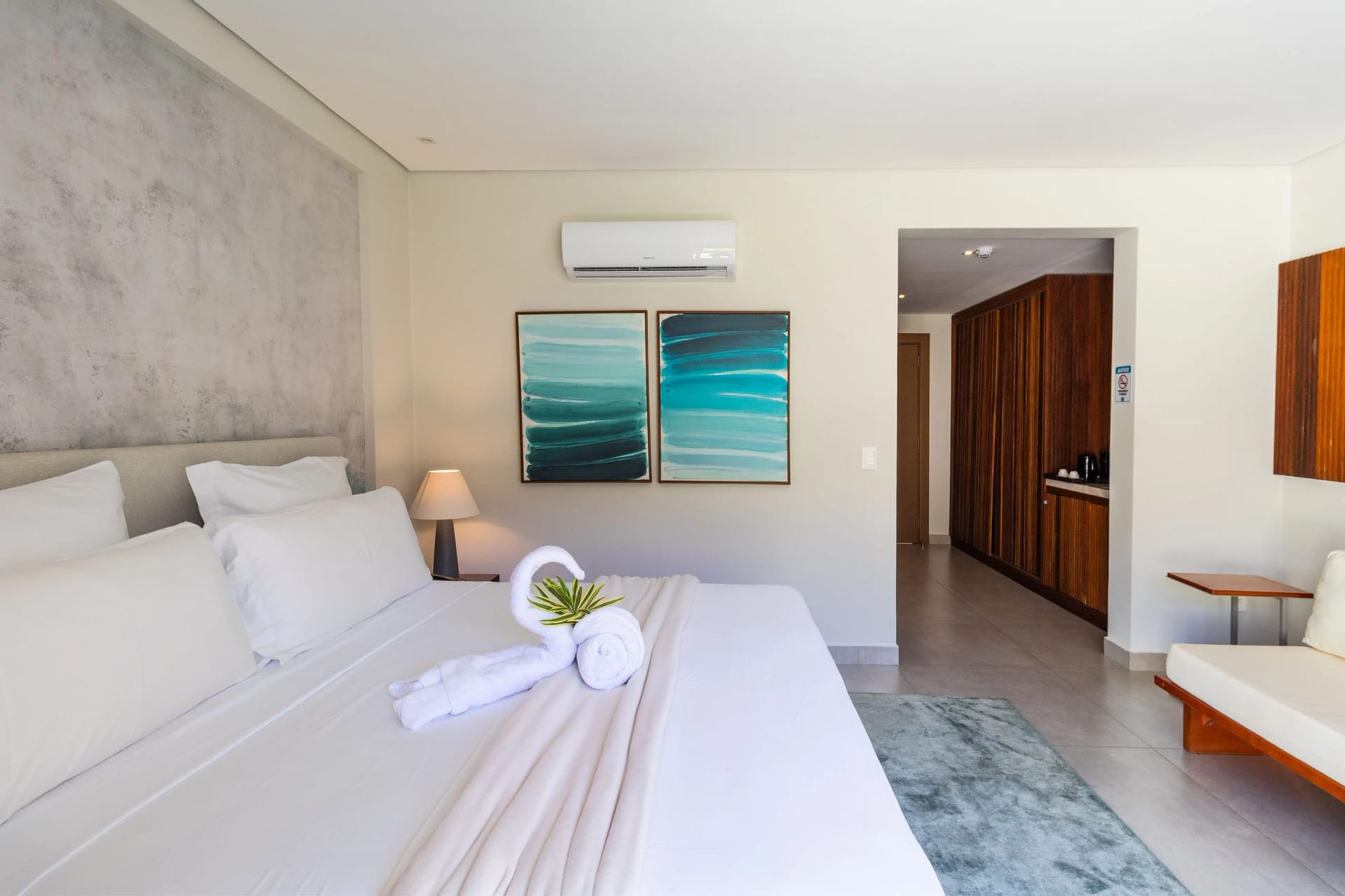 Dormitorio — Flat Ile de Pipa Deck Molhado Aruba by QAVI