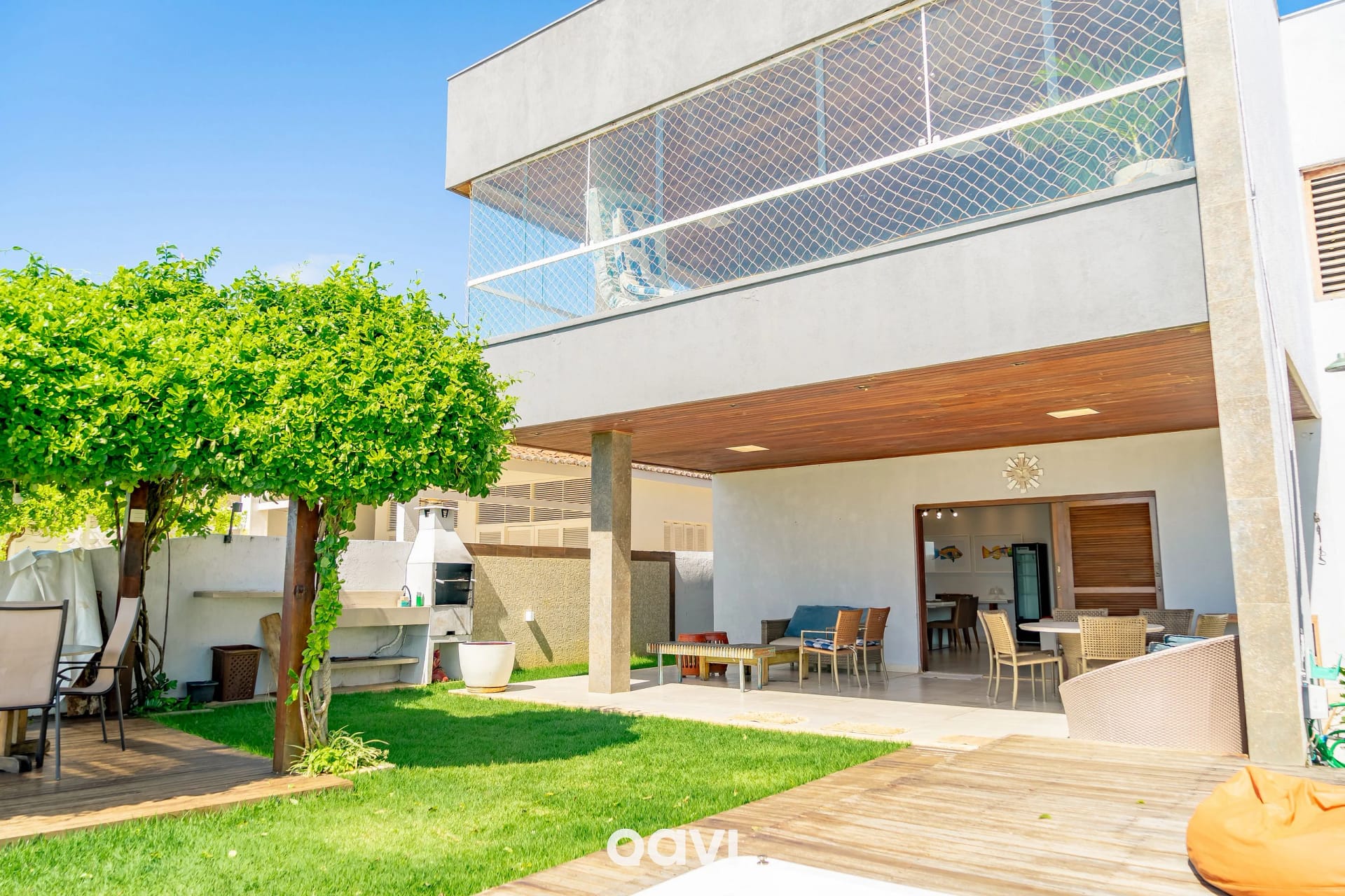 Area de estar — Casa pé na areia premium Pirangi by Qavi