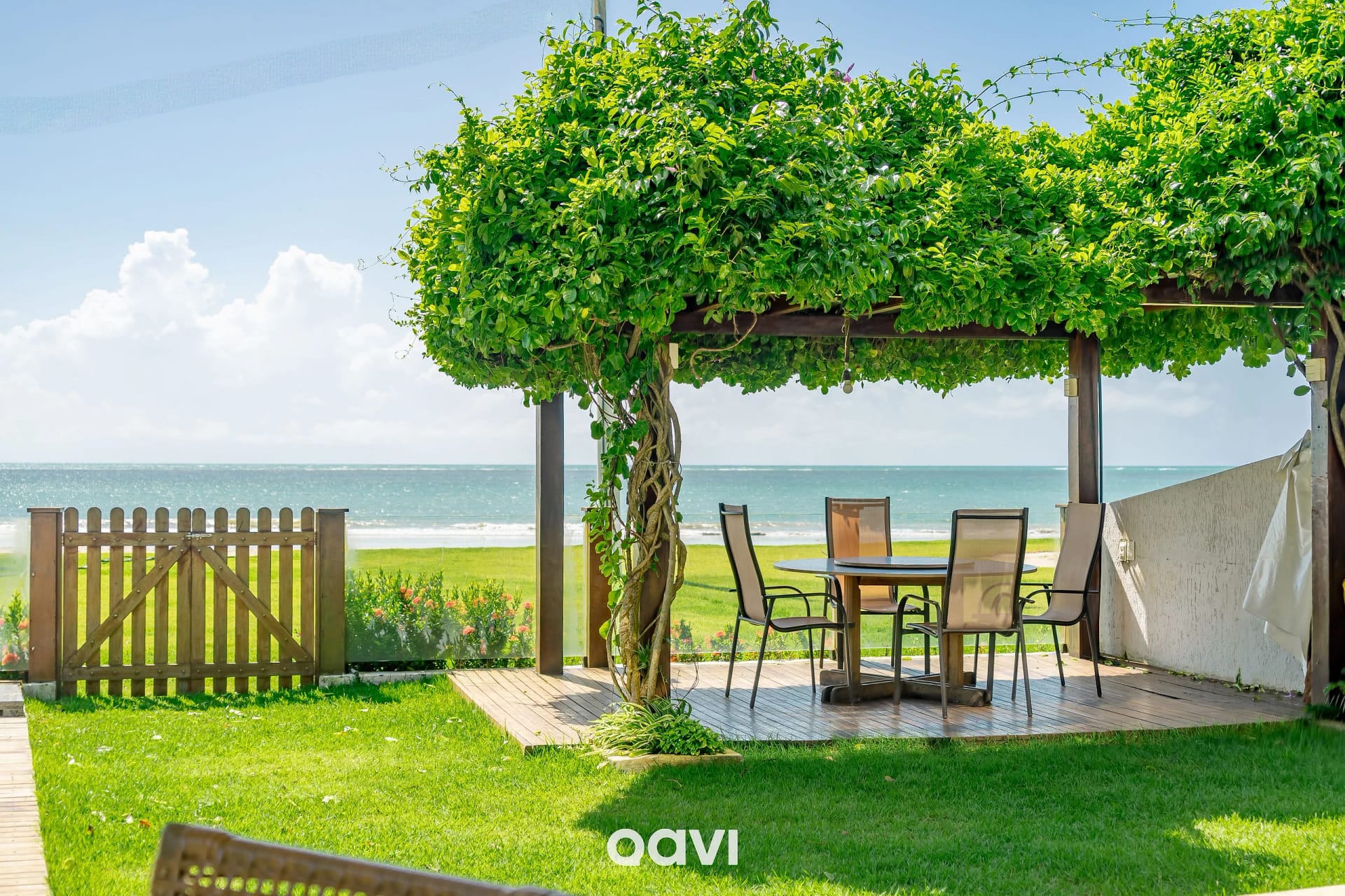 Area de estar — Casa pé na areia premium Pirangi by Qavi