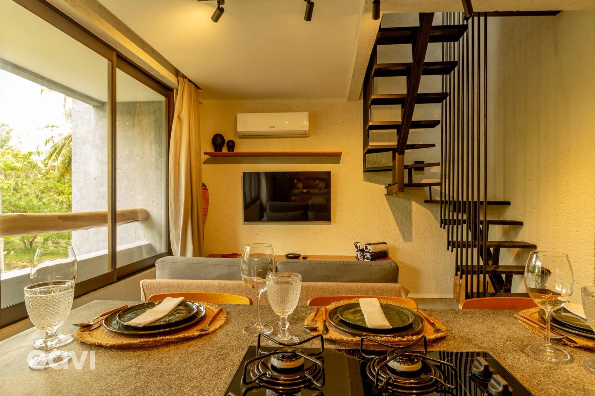 Communal lounge / TV room — Flat com Piscina em Cobertura em Milagres by Qavi