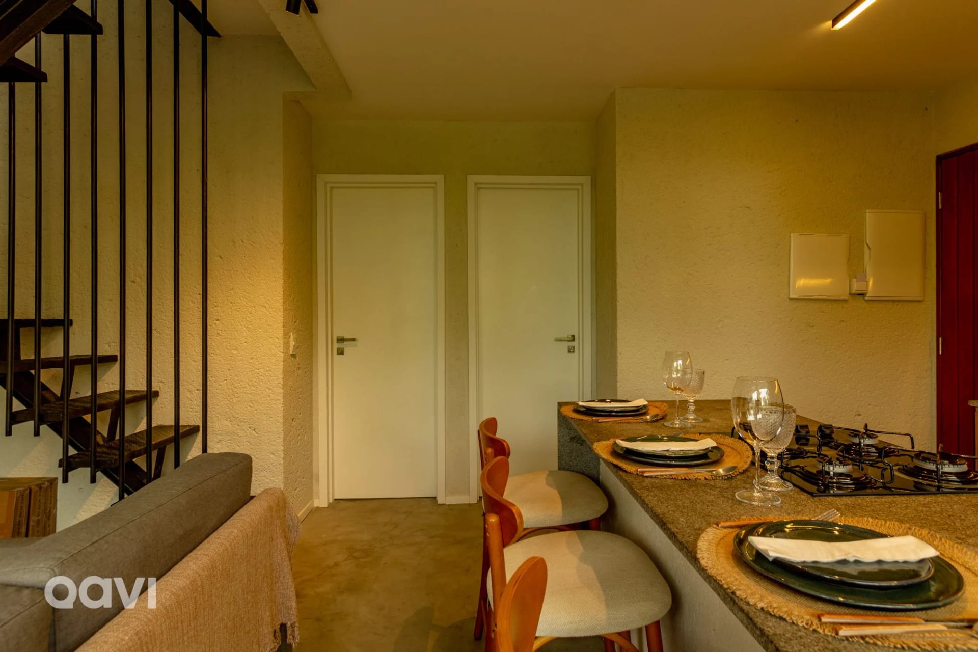 Kitchen or kitchenette — Flat com Piscina em Cobertura em Milagres by Qavi