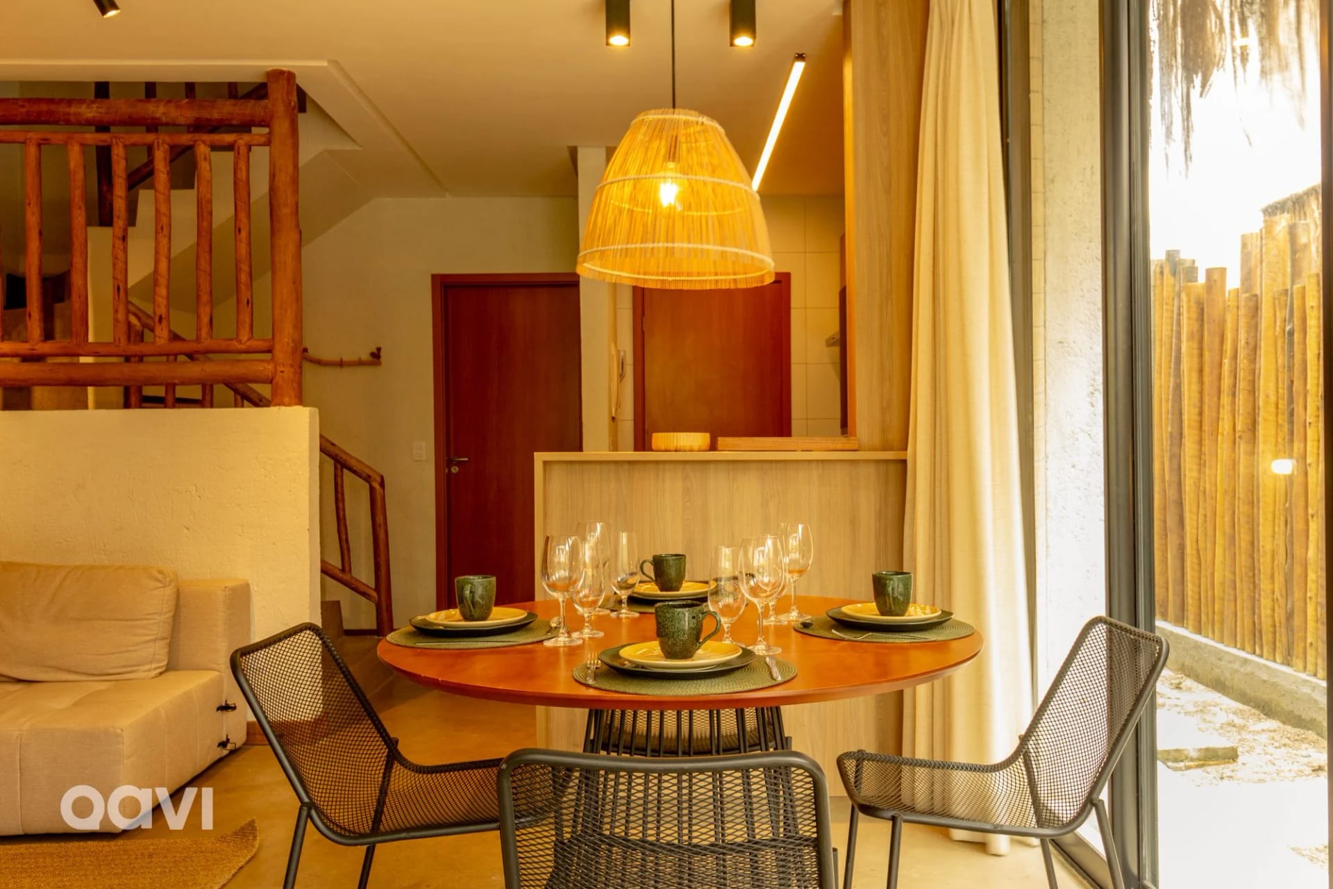 Sala de Jantar — Casa com Piscina Privativa em São Miguel dos Milagres by Qavi