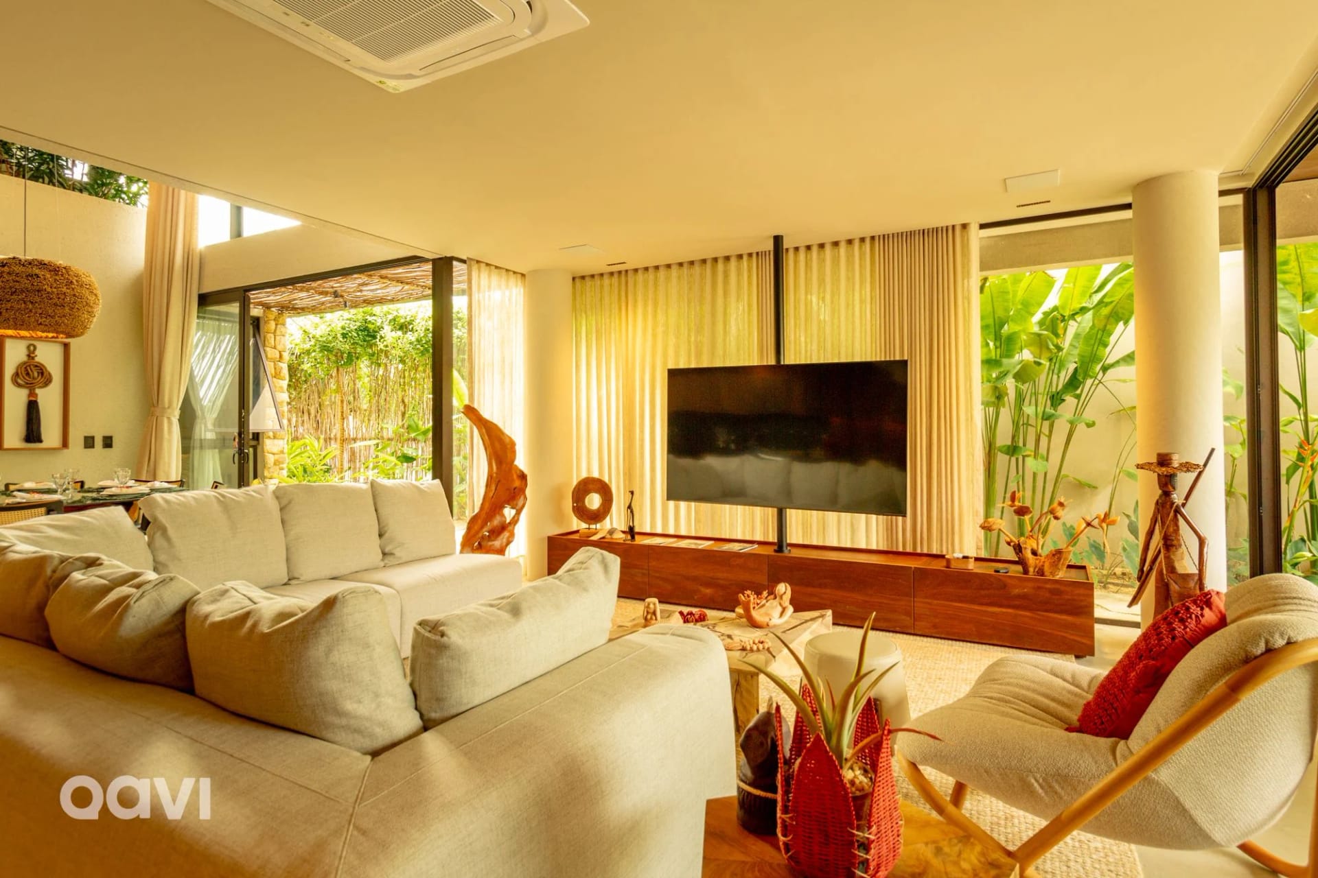 Sala de Estar — Casa em Condomínio Beira Mar Serena E01 by Qavi