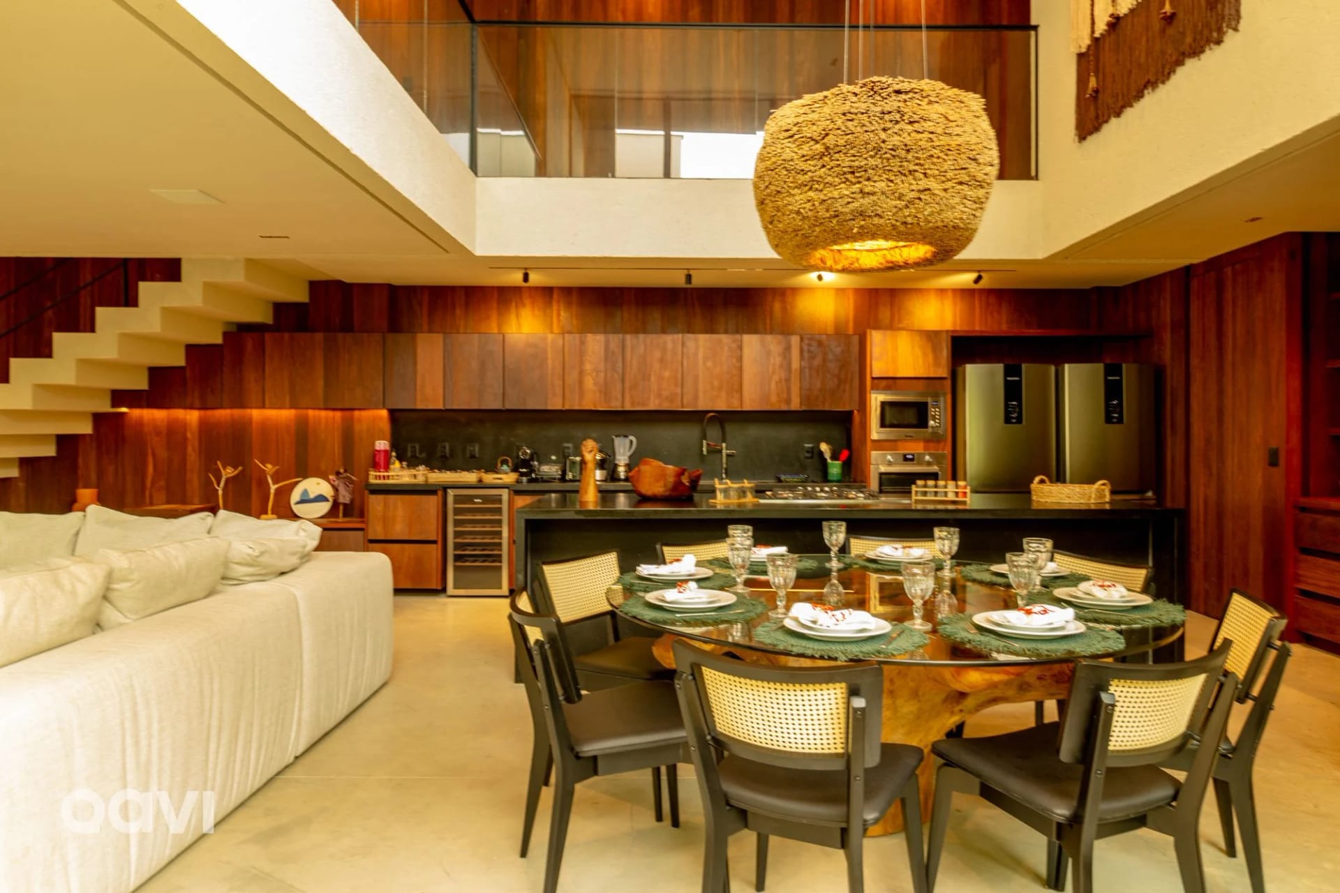 Sala de Jantar — Casa em Condomínio Beira Mar Serena E01 by Qavi