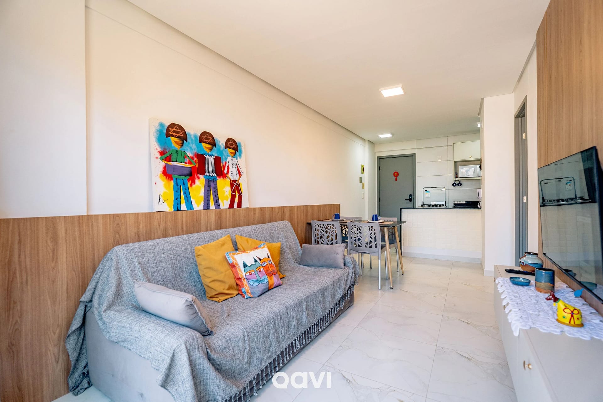 Living Room — Apartamento mood em Manaíra by Qavi
