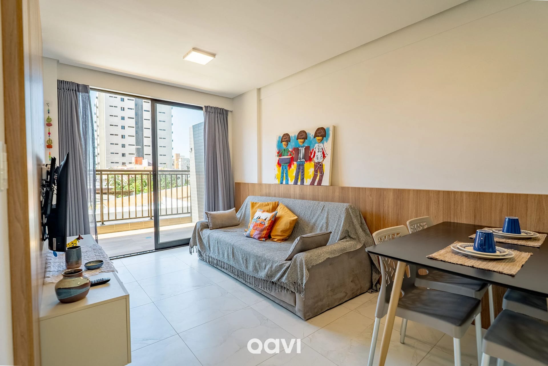Living Room — Apartamento mood em Manaíra by Qavi