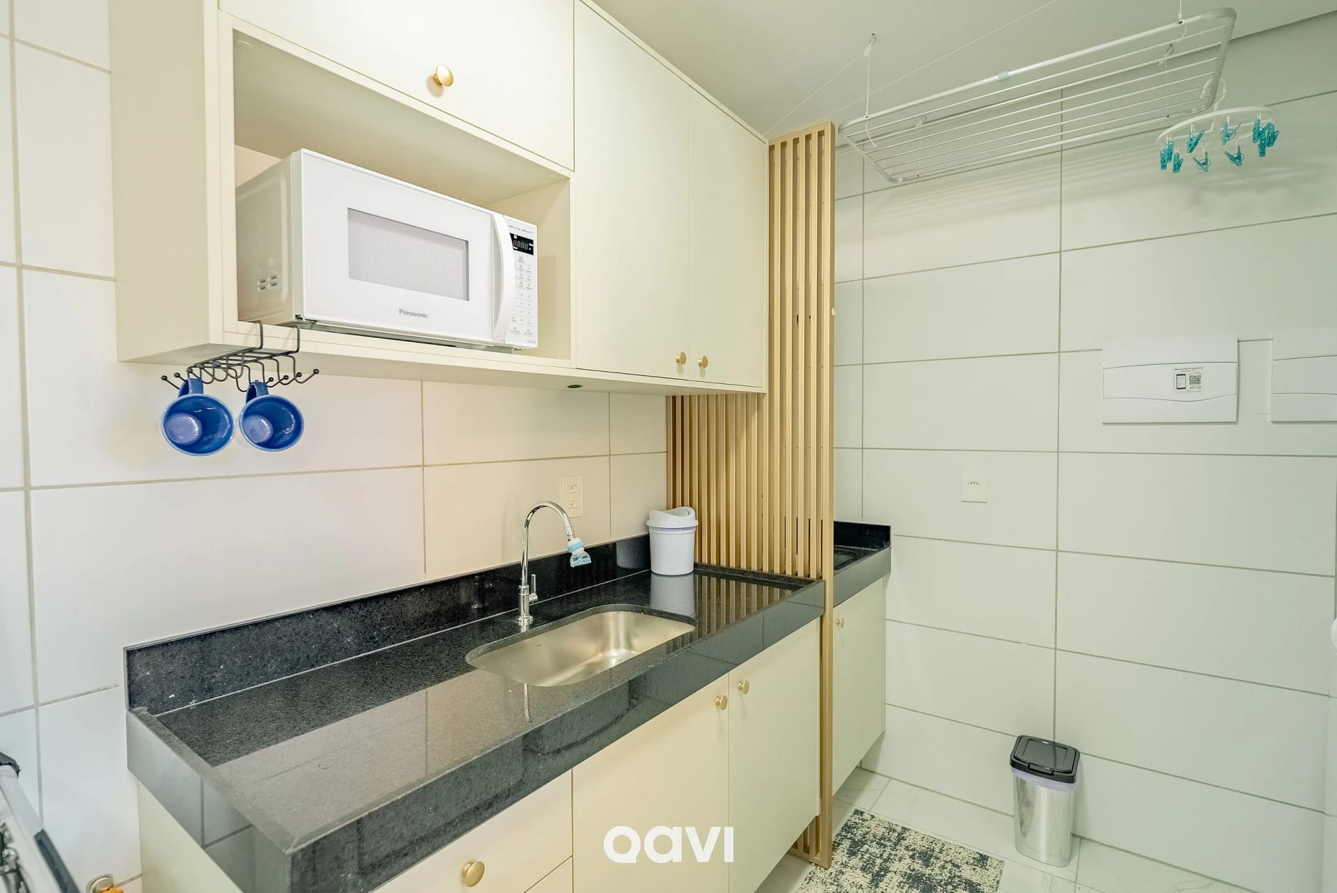 Kitchen or kitchenette — Apartamento mood em Manaíra by Qavi
