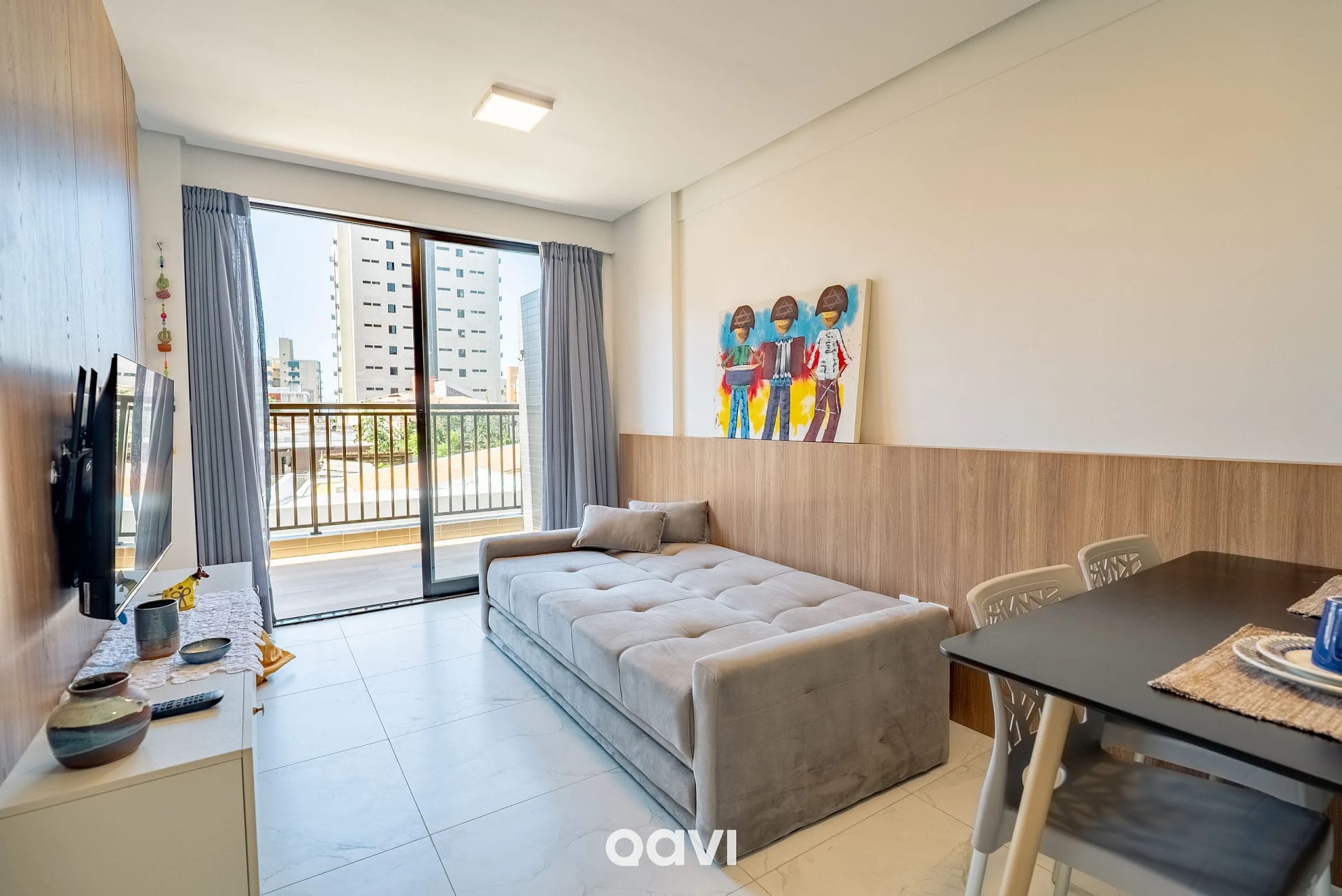 Living Room — Apartamento mood em Manaíra by Qavi