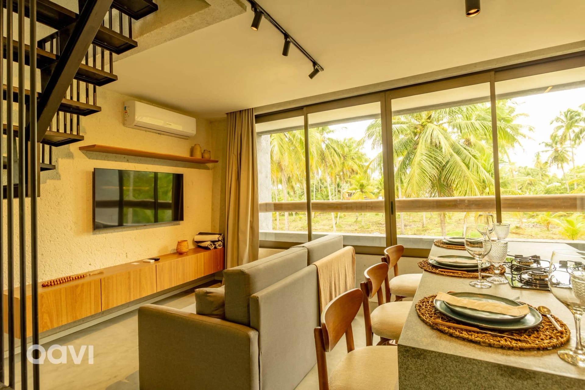 Kitchen or kitchenette — Flat com Piscina no Rooftop em Milagres by Qavi